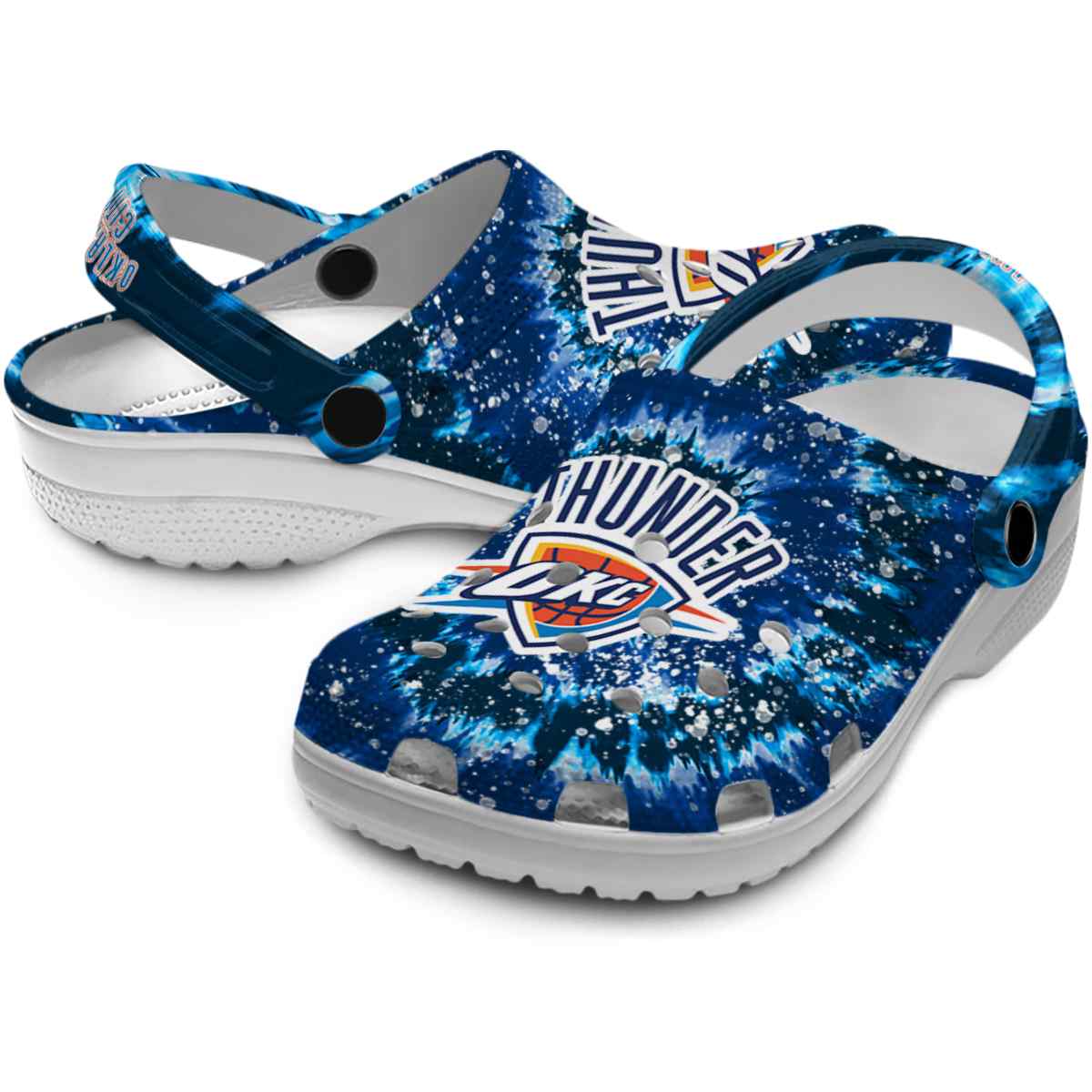 Merchidea Oklahoma City Thunder NBA Sport Crocs Crocband Clogs Shoes Comfortable For Men Women and Kids