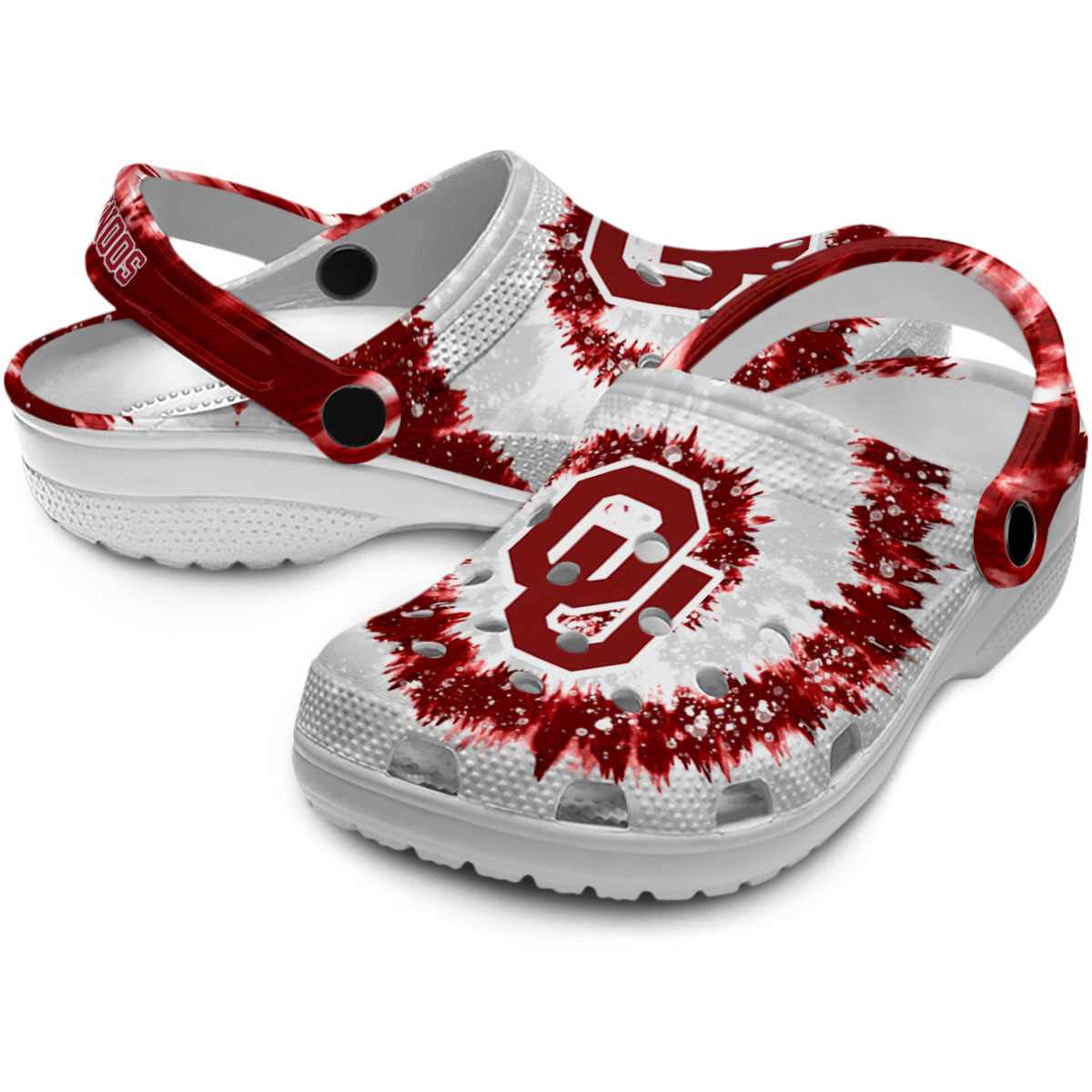 Merchidea Oklahoma Sooners NCAA Sport Crocs Crocband Clogs Shoes Comfortable For Men Women and Kids