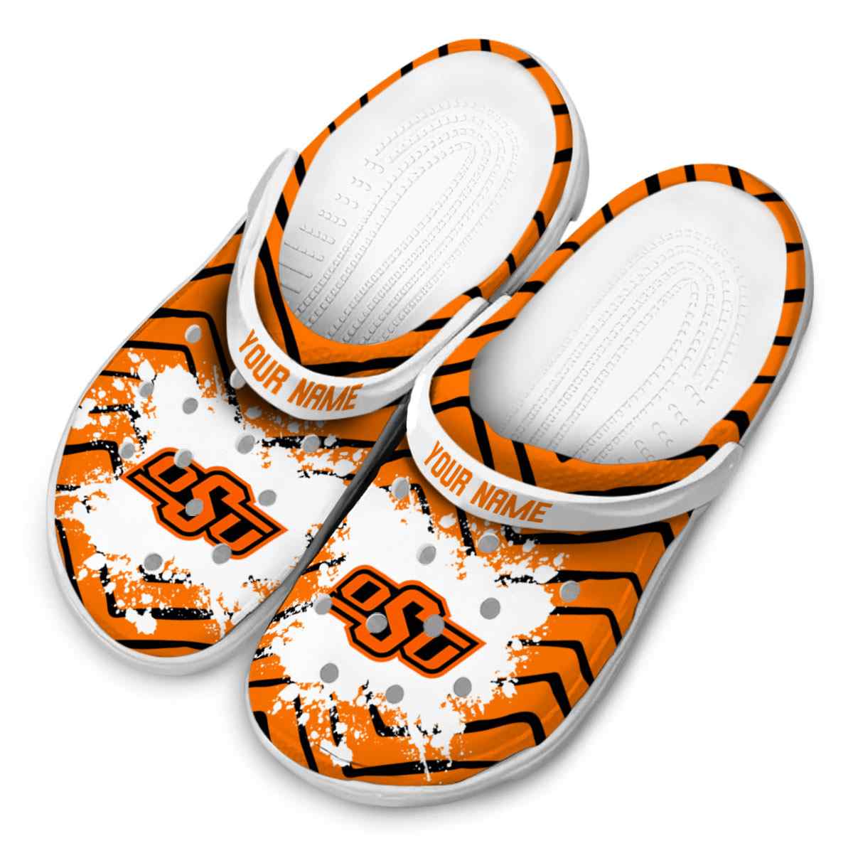 Merchidea Oklahoma State Cowboys NCAA Sport Crocs Crocband Clogs Shoes Comfortable For Men Women and Kids