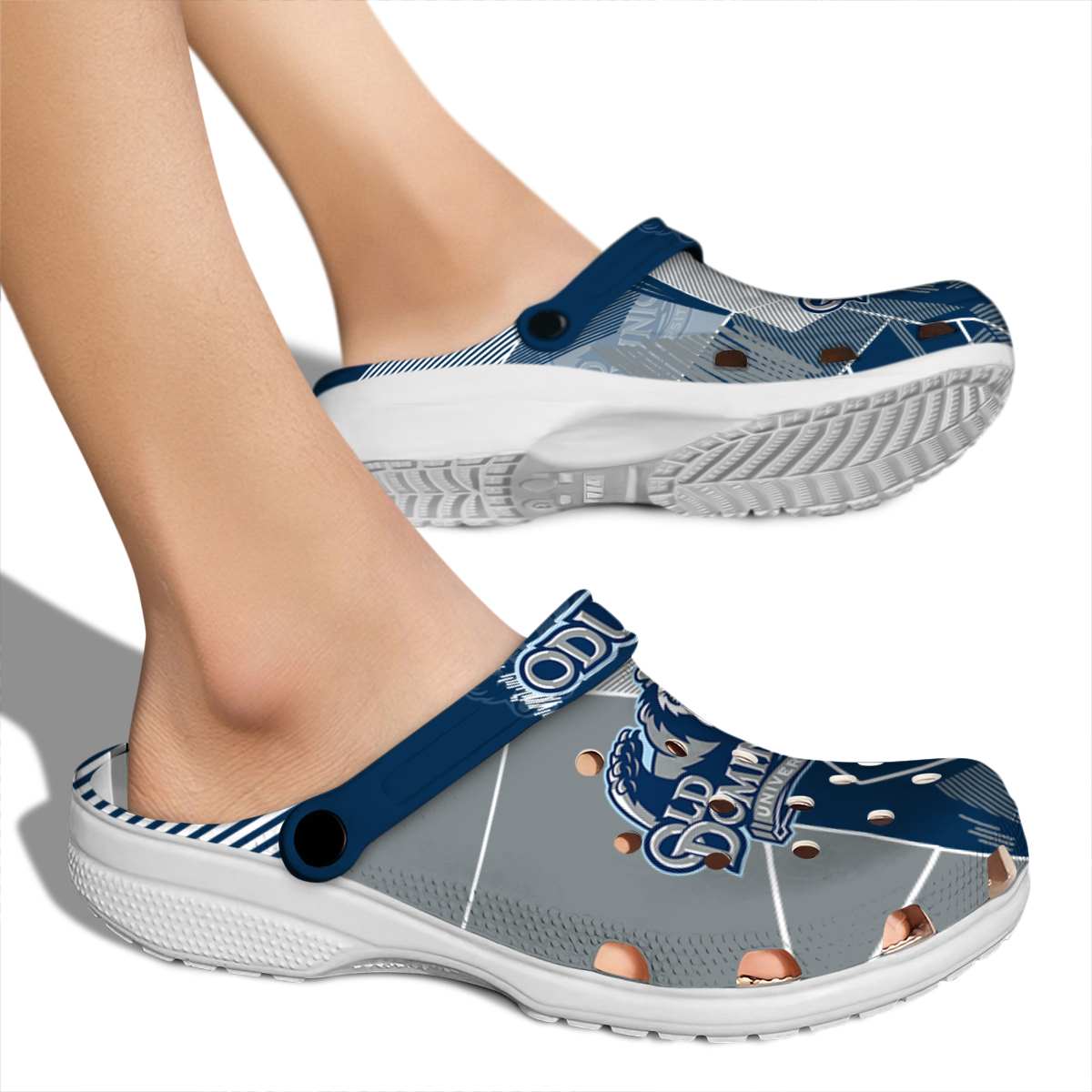 Merchidea Old Dominion Monarchs NCAA Sport Crocs Crocband Clogs Shoes Comfortable For Men Women and Kids