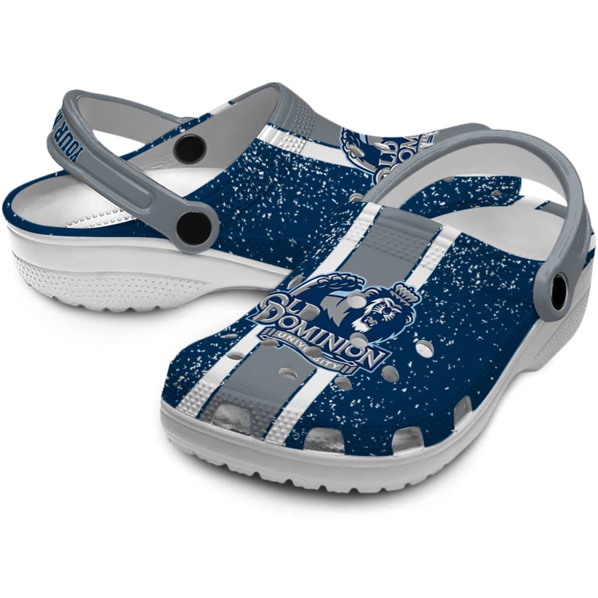 Merchidea Old Dominion Monarchs NCAA Sport Crocs Crocband Clogs Shoes Comfortable For Men Women and Kids
