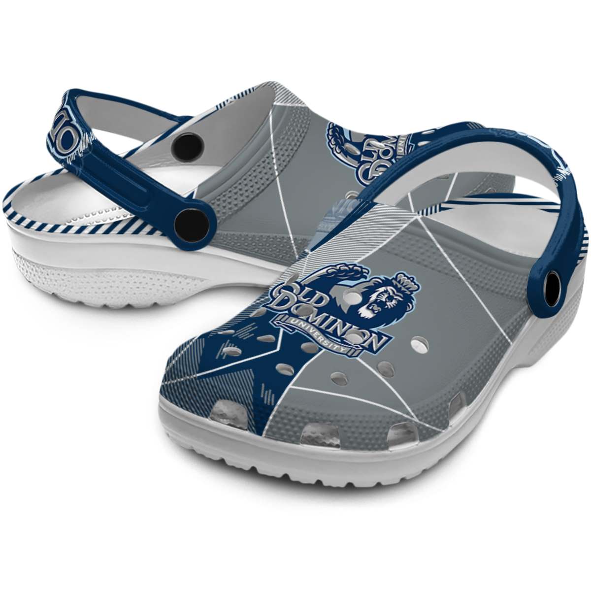 Merchidea Old Dominion Monarchs NCAA Sport Crocs Crocband Clogs Shoes Comfortable For Men Women and Kids