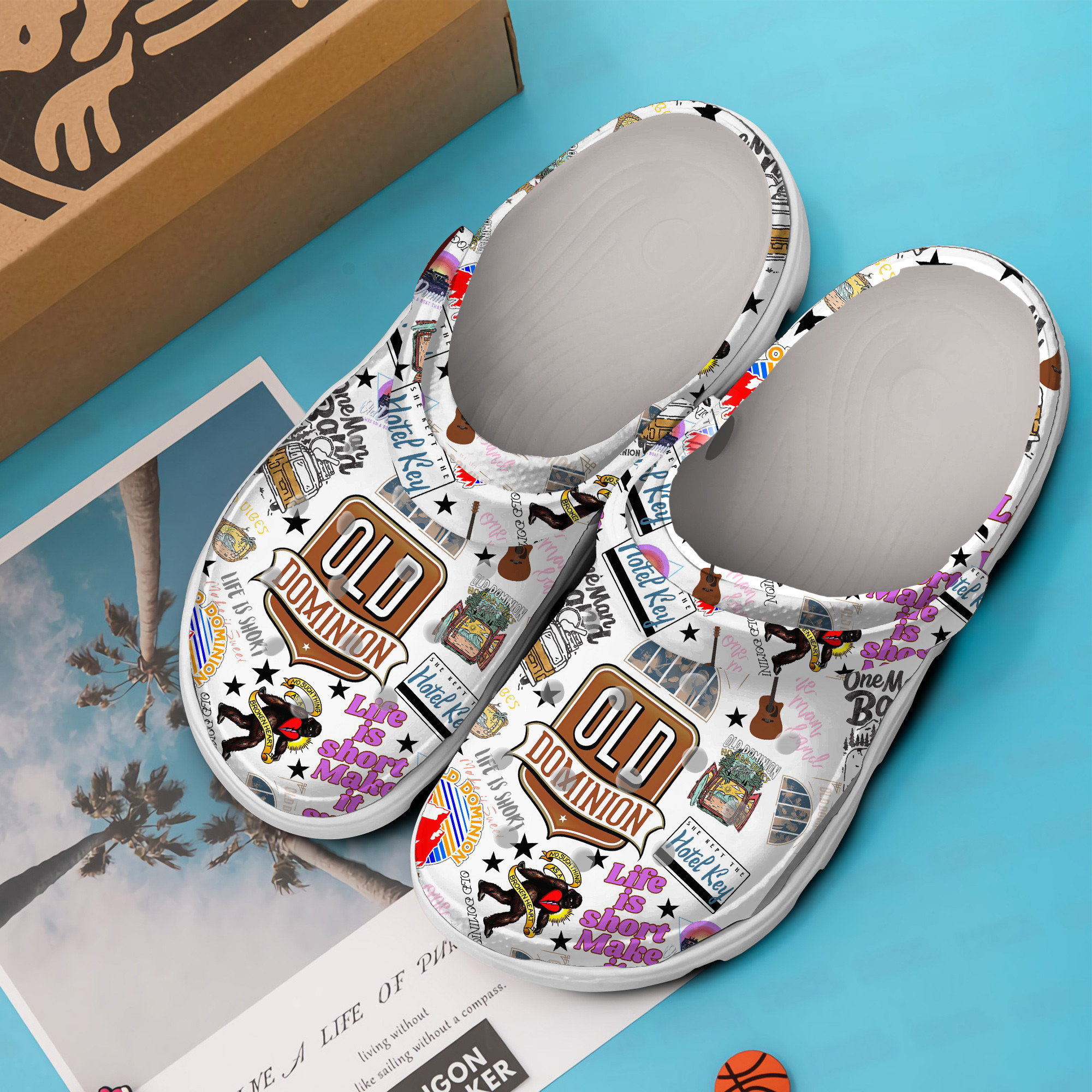 Merchidea Old Dominion Music Crocs Crocband Clogs Shoes Comfortable For Men Women and Kids