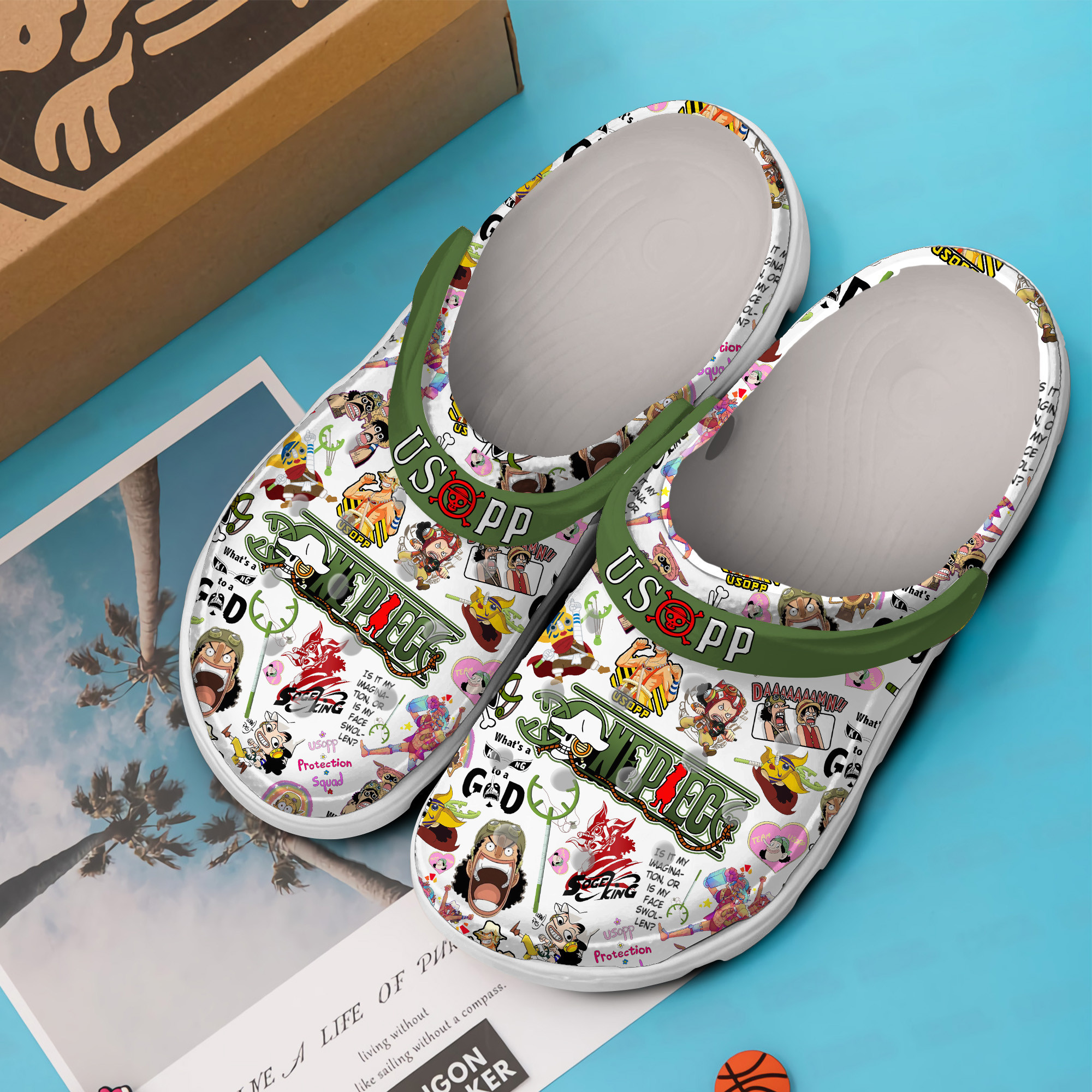 Merchidea One Piece Anime Crocs Crocband Clogs Shoes Comfortable For Men Women and Kids