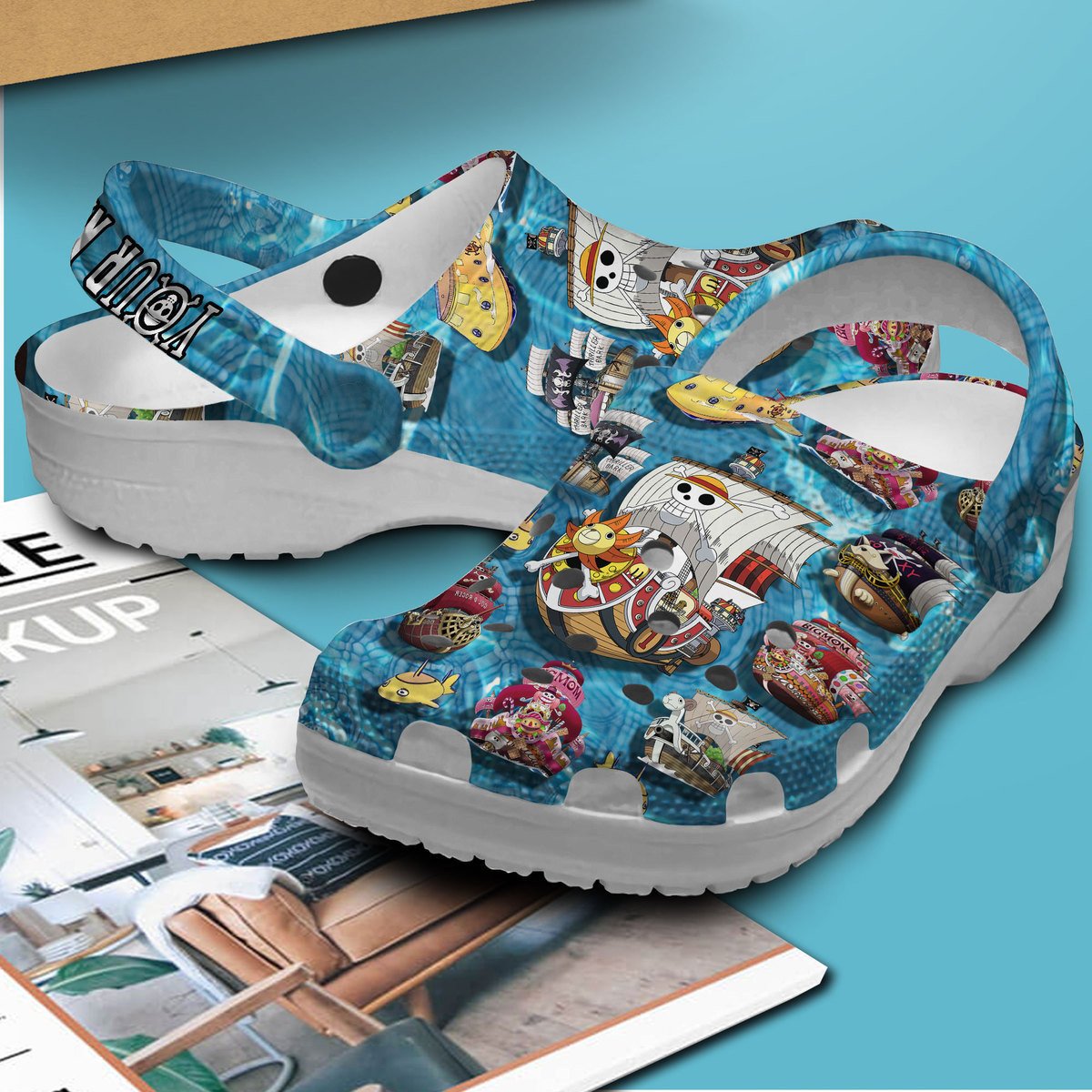 Merchidea One Piece Anime Crocs Crocband Clogs Shoes Comfortable For Men Women and Kids