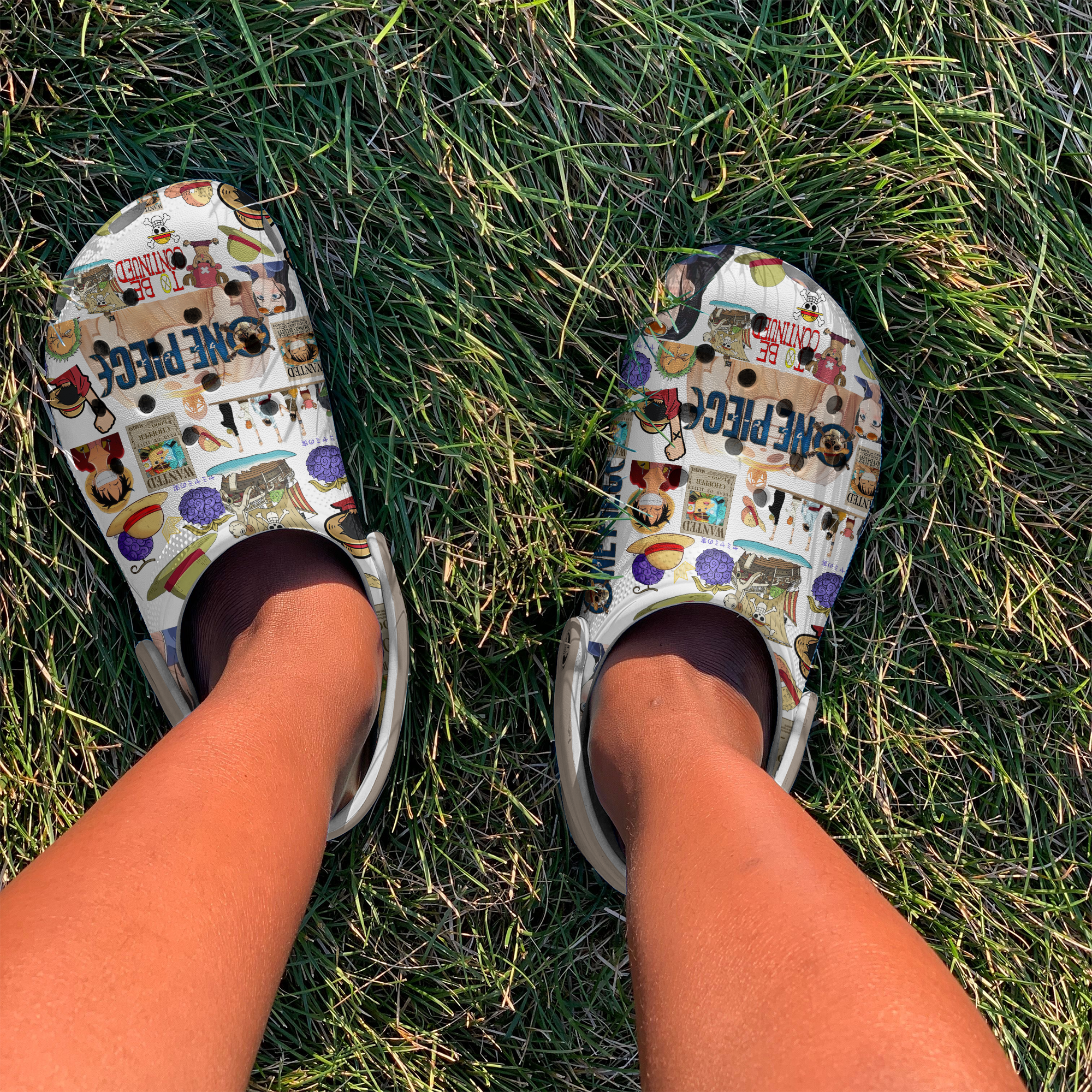 Merchidea One Piece Anime Crocs Crocband Clogs Shoes Comfortable For Men Women and Kids