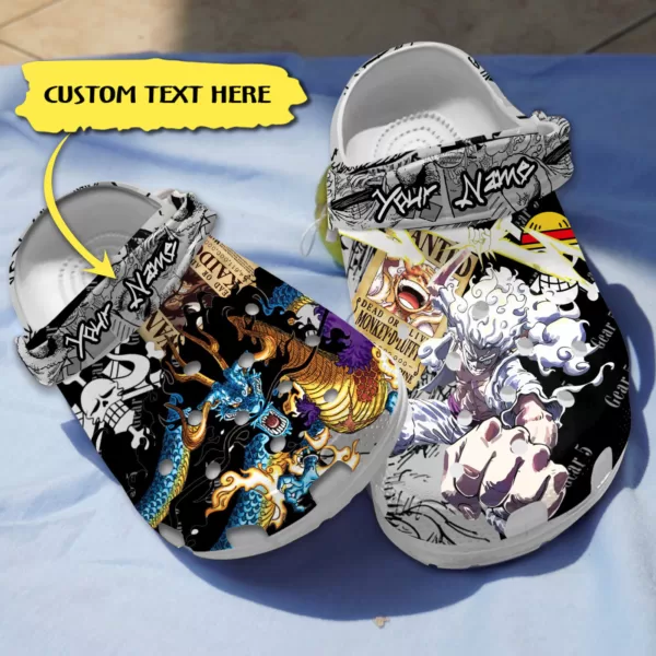 Merchidea One Piece Gear 5 Anime Crocs Crocband Clogs Shoes Comfortable For Men Women and Kids
