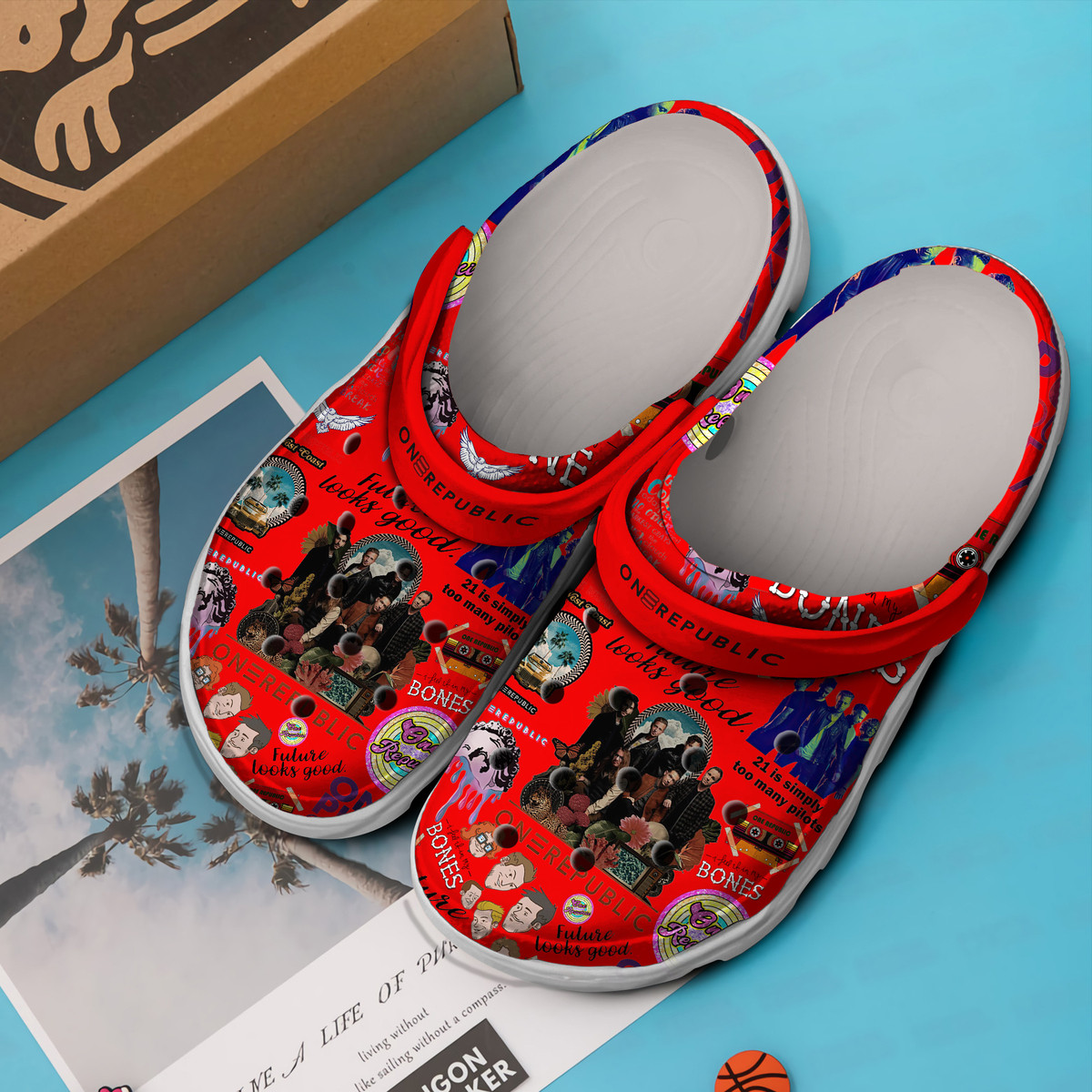 Merchidea OneRepublic Music Band Crocs Crocband Clogs For Men Women and Kids