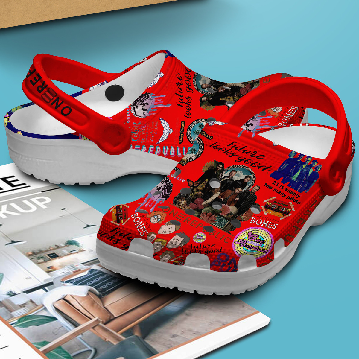 Merchidea OneRepublic Music Band Crocs Crocband Clogs For Men Women and Kids