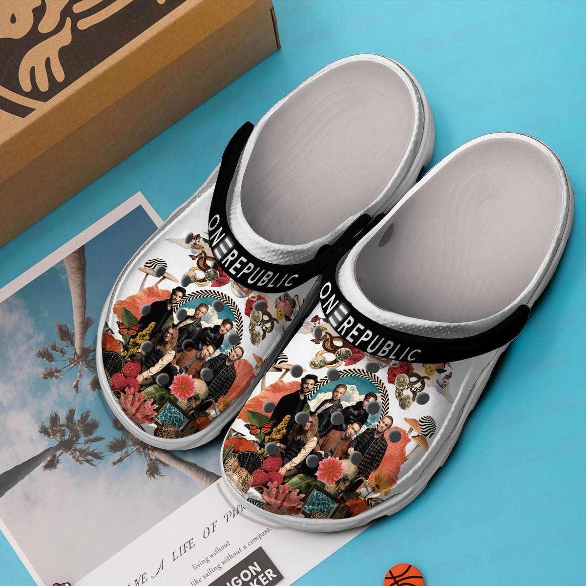 Merchidea OneRepublic Music Crocs Crocband Clogs Shoes Comfortable For Men Women and Kids