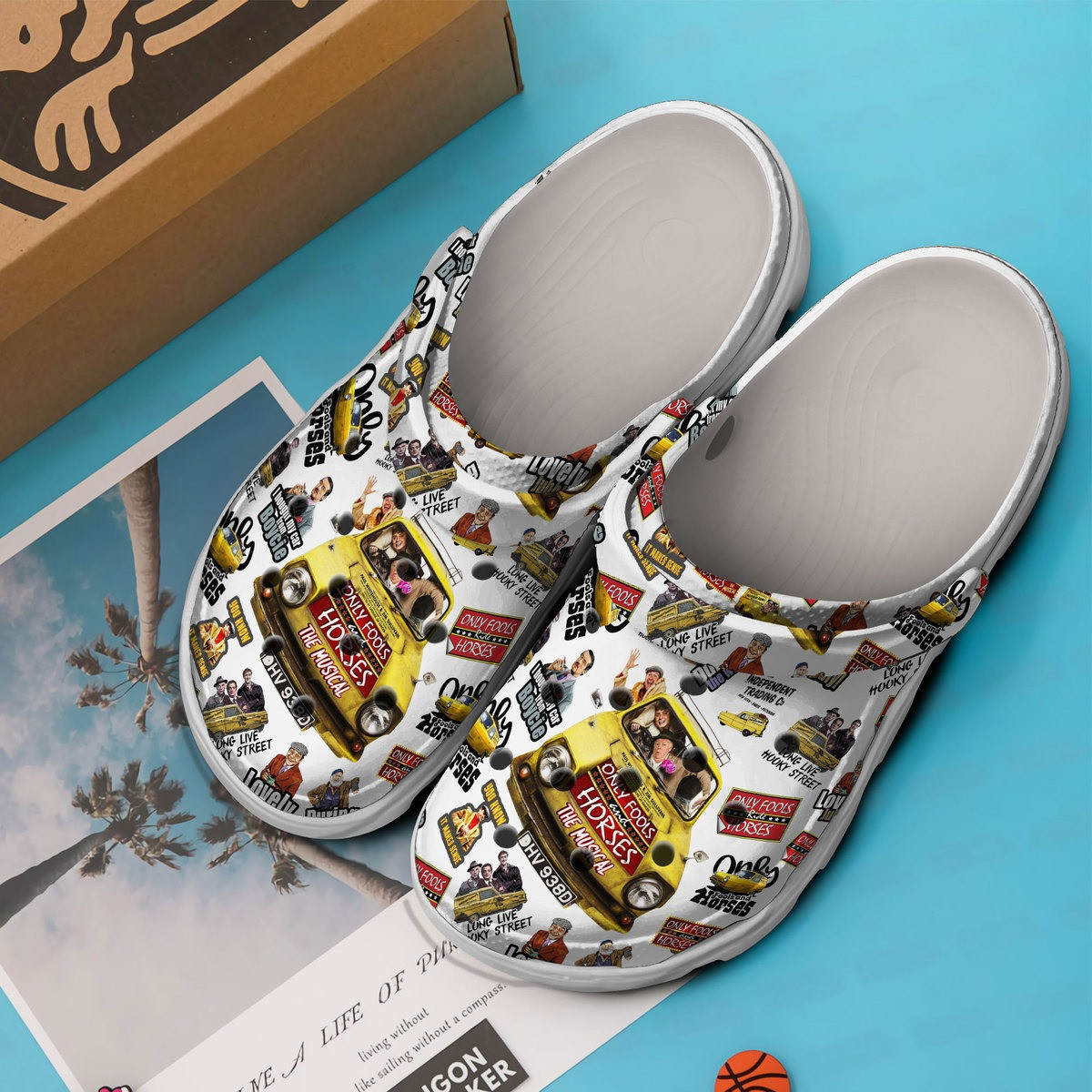 Merchidea Only Fools And Horses TV Series Crocs Crocband Clogs Shoes Comfortable For Men Women and Kids