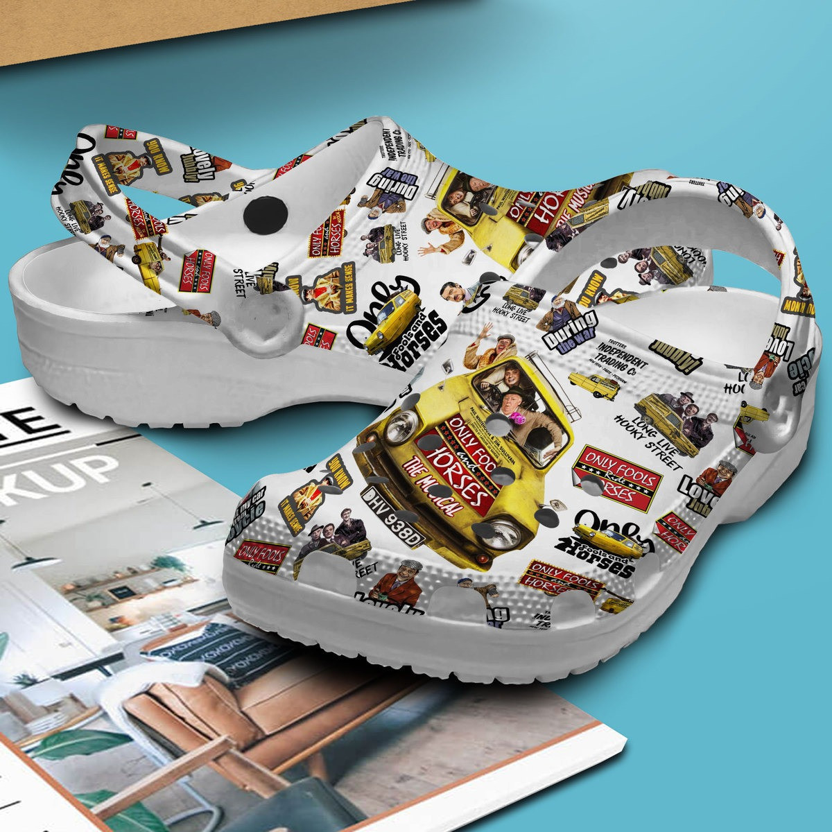 Merchidea Only Fools And Horses TV Series Crocs Crocband Clogs Shoes Comfortable For Men Women and Kids