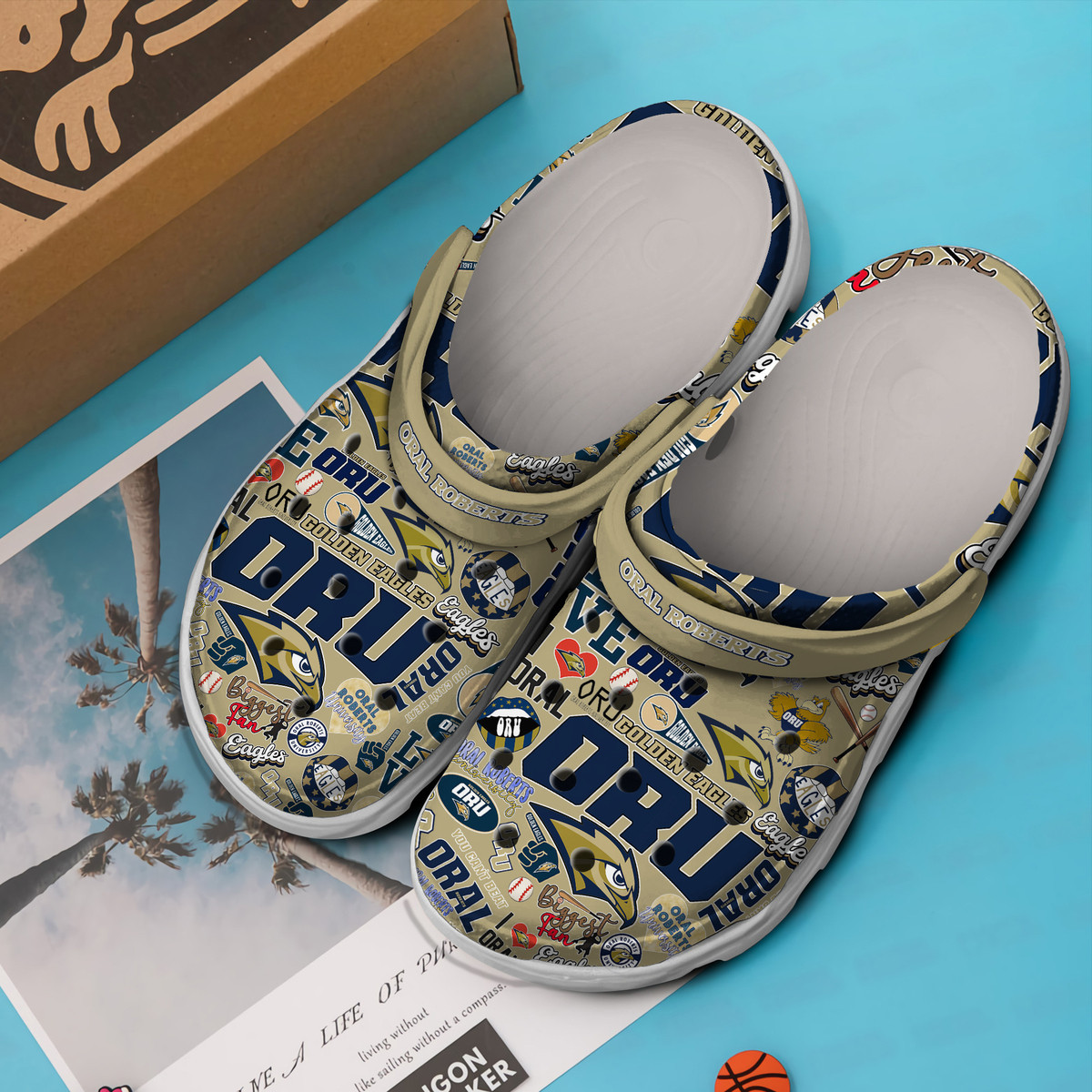 Merchidea Oral Roberts NCAA Sport Premium Crocs Crocband Clogs Shoes Comfortable For Men Women and Kids