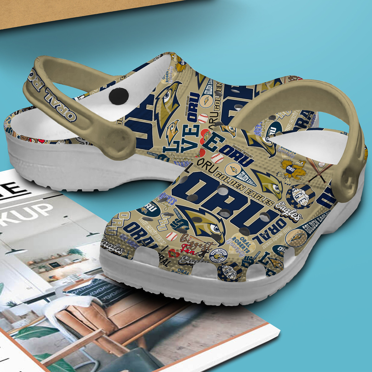 Merchidea Oral Roberts NCAA Sport Premium Crocs Crocband Clogs Shoes Comfortable For Men Women and Kids