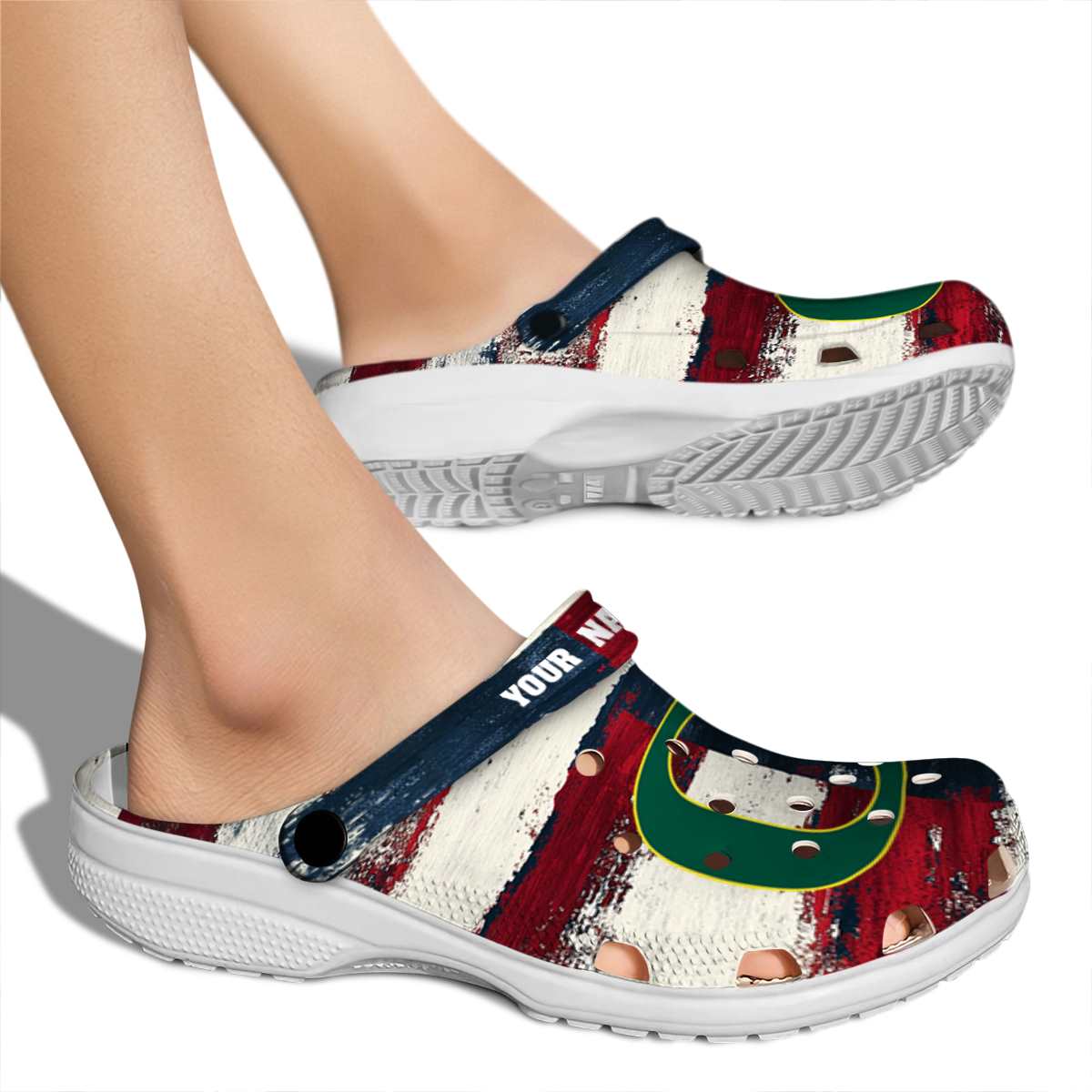 Merchidea Oregon Ducks NCAA Sport Crocs Crocband Clogs Shoes Comfortable For Men Women and Kids