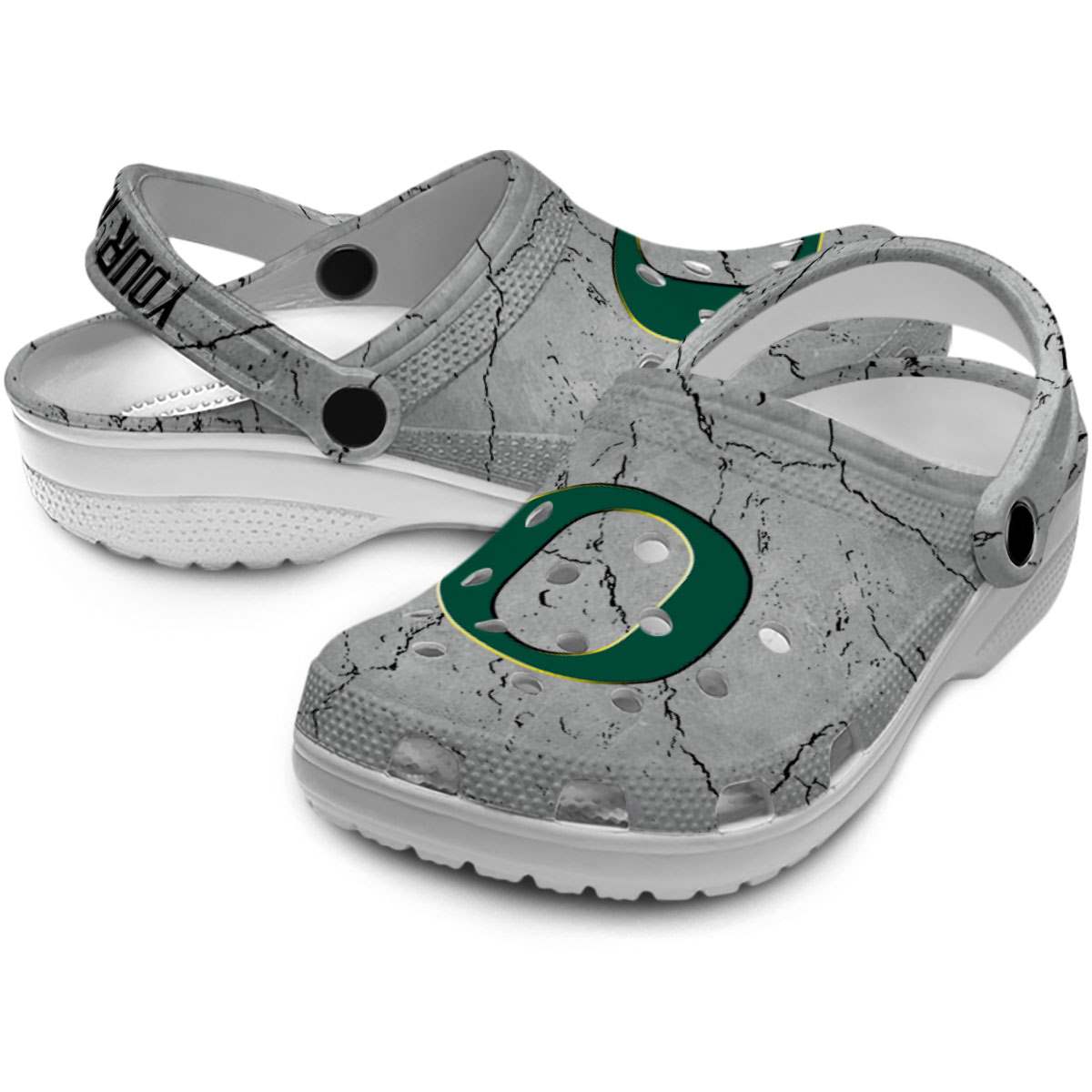 Merchidea Oregon Ducks NCAA Sport Crocs Crocband Clogs Shoes Comfortable For Men Women and Kids