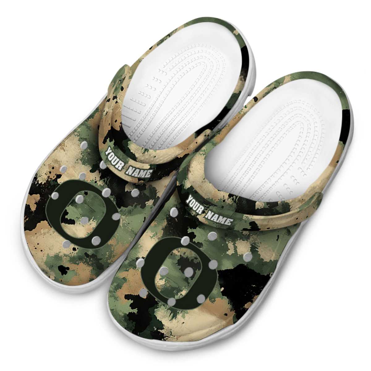 Merchidea Oregon Ducks NCAA Sport Crocs Crocband Clogs Shoes Comfortable For Men Women and Kids