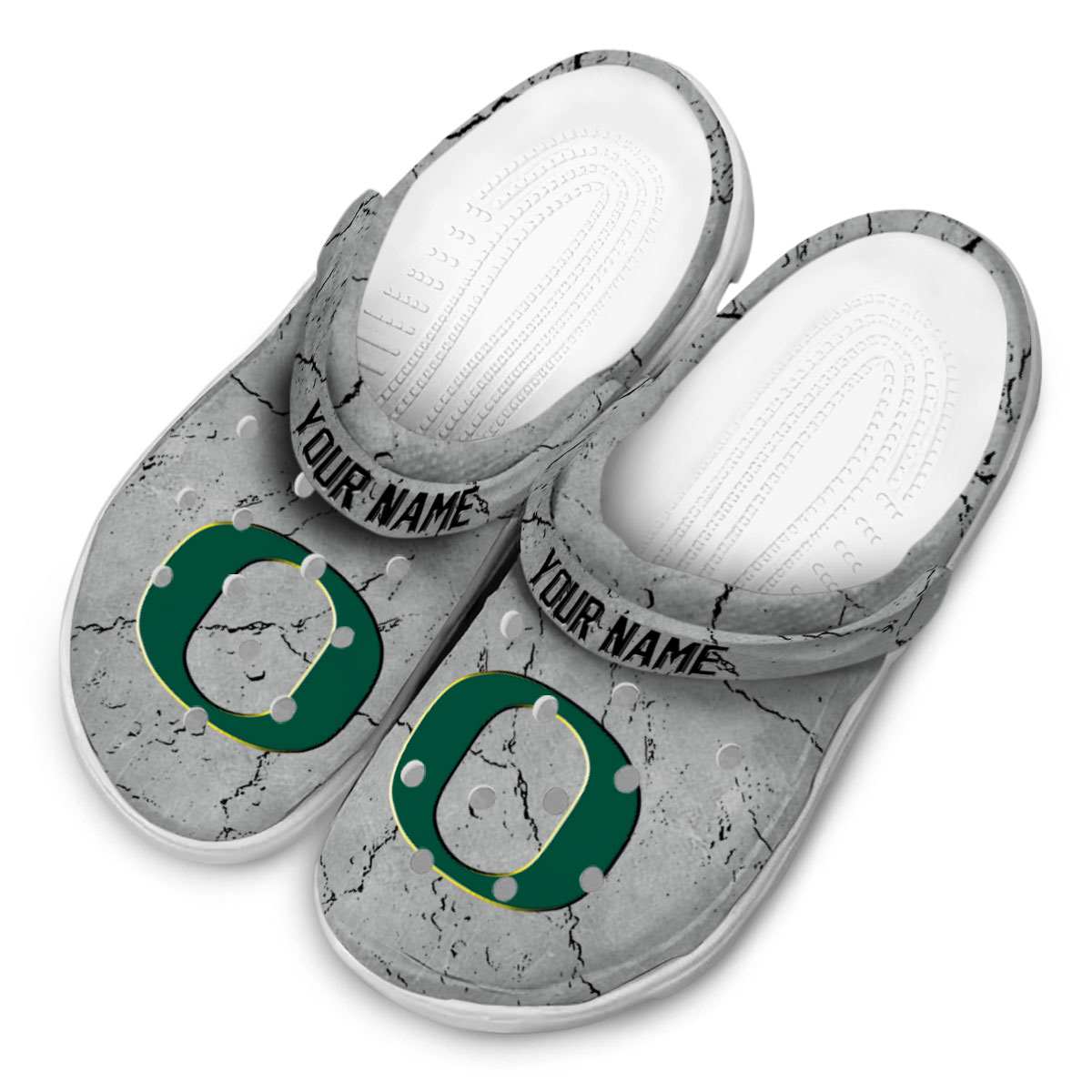 Merchidea Oregon Ducks NCAA Sport Crocs Crocband Clogs Shoes Comfortable For Men Women and Kids