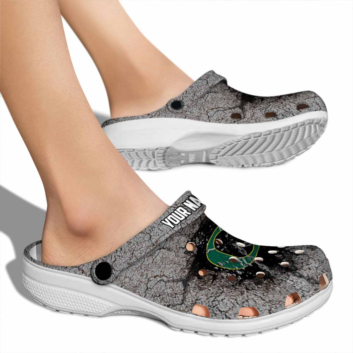 Merchidea Oregon Ducks NCAA Sport Crocs Crocband Clogs Shoes Comfortable For Men Women and Kids