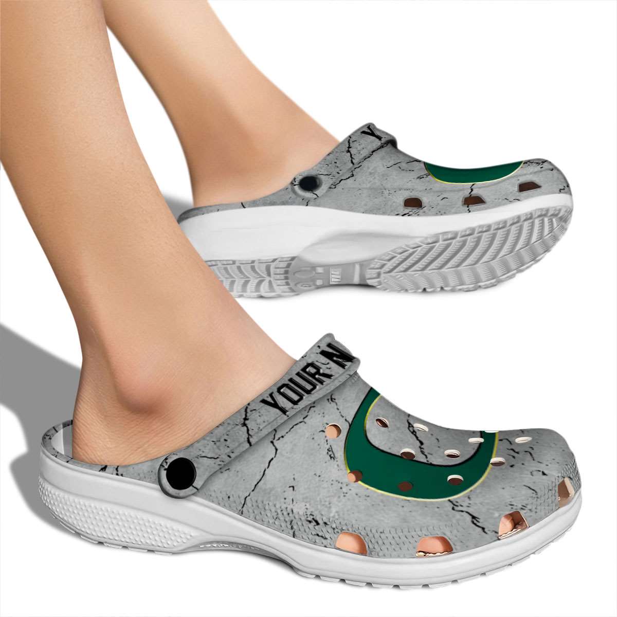 Merchidea Oregon Ducks NCAA Sport Crocs Crocband Clogs Shoes Comfortable For Men Women and Kids