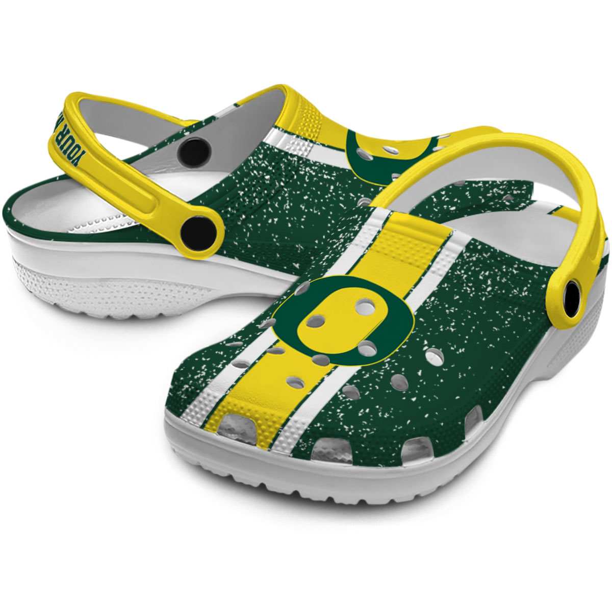 Merchidea Oregon Ducks NCAA Sport Crocs Crocband Clogs Shoes Comfortable For Men Women and Kids