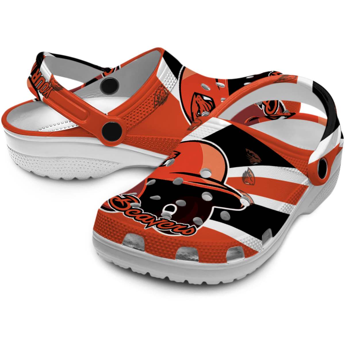Merchidea Oregon State Beavers NCAA Sport Crocs Crocband Clogs Shoes Comfortable For Men Women and Kids