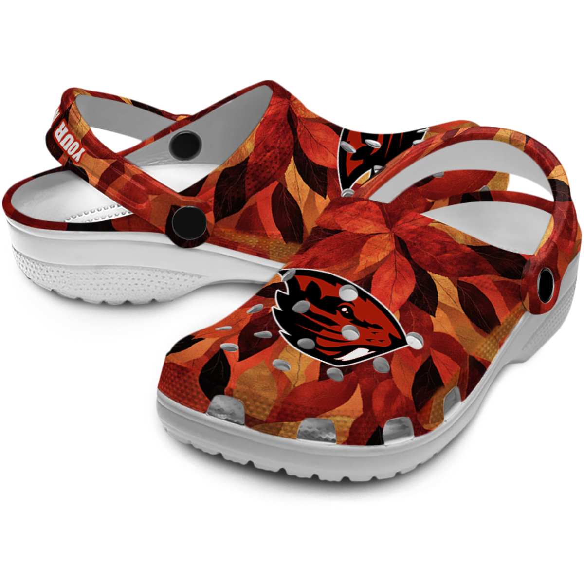 Merchidea Oregon State Beavers NCAA Sport Crocs Crocband Clogs Shoes Comfortable For Men Women and Kids