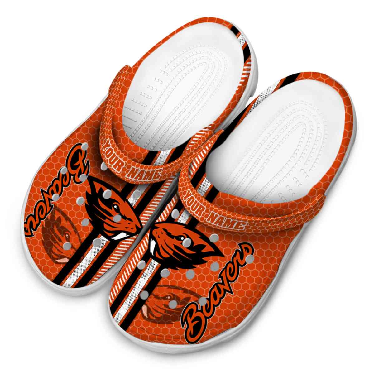 Merchidea Oregon State Beavers NCAA Sport Crocs Crocband Clogs Shoes Comfortable For Men Women and Kids