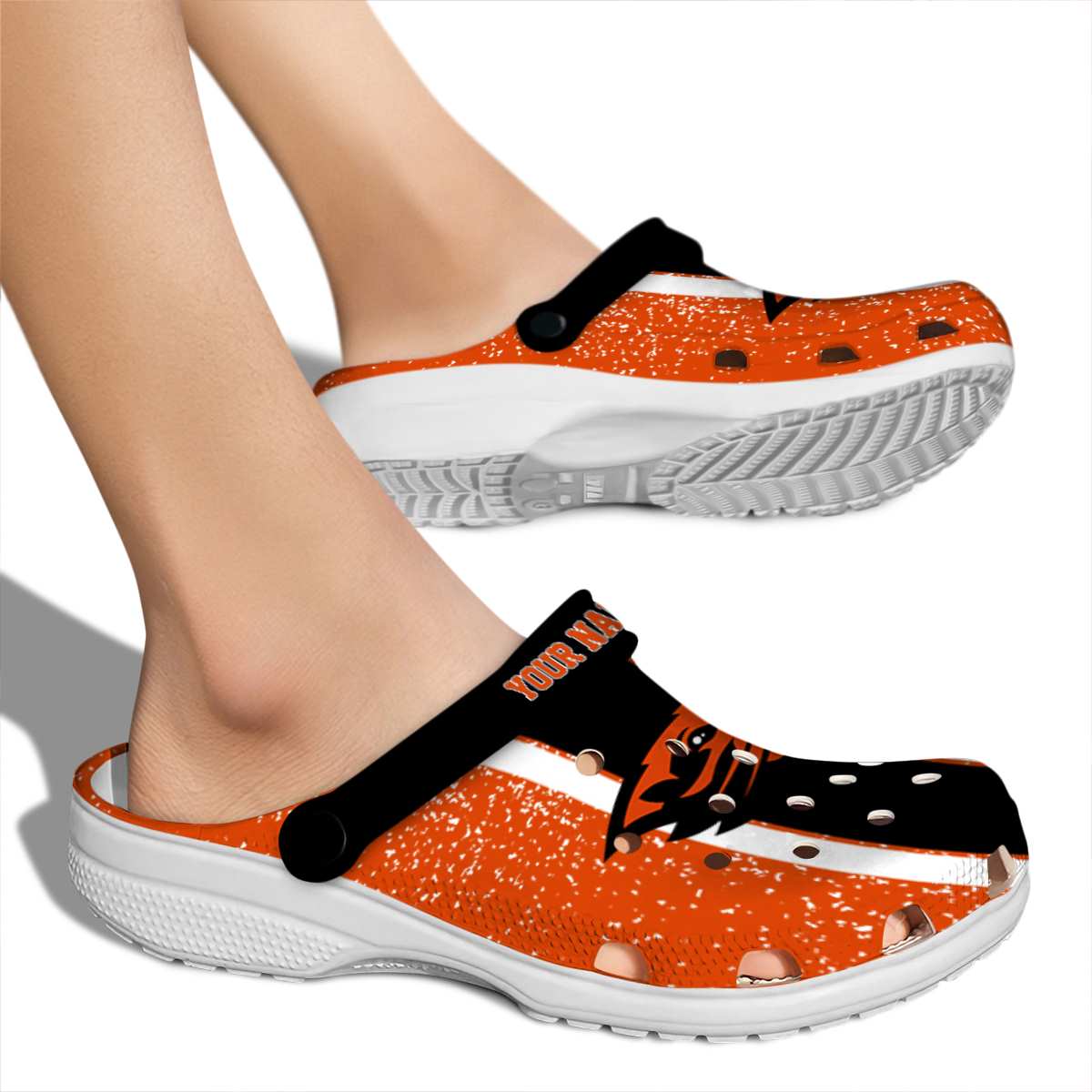 Merchidea Oregon State Beavers NCAA Sport Crocs Crocband Clogs Shoes Comfortable For Men Women and Kids