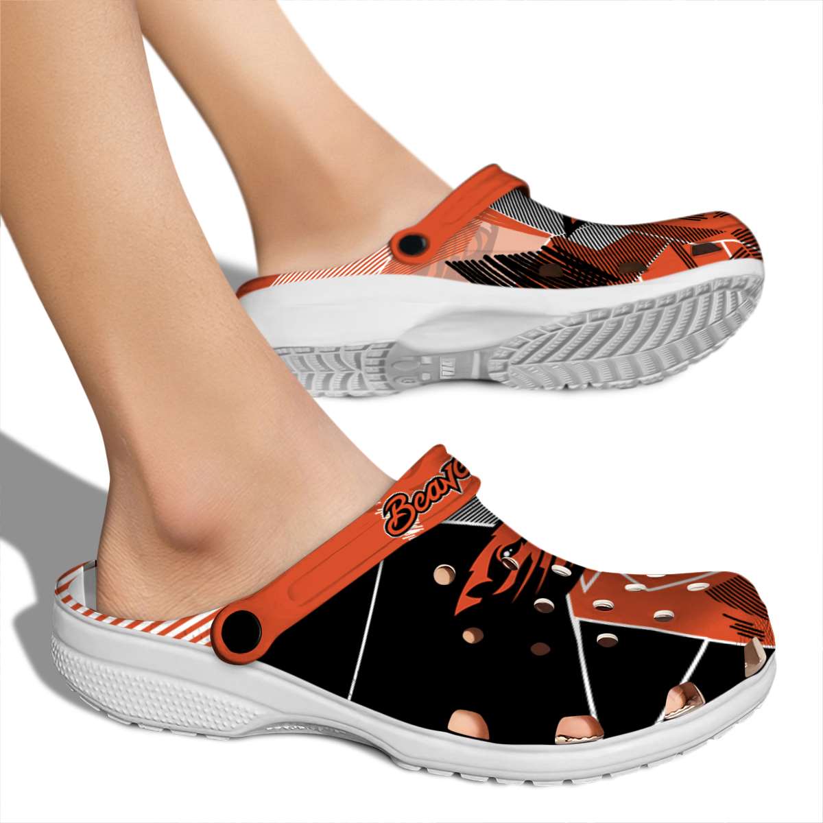 Merchidea Oregon State Beavers NCAA Sport Crocs Crocband Clogs Shoes Comfortable For Men Women and Kids