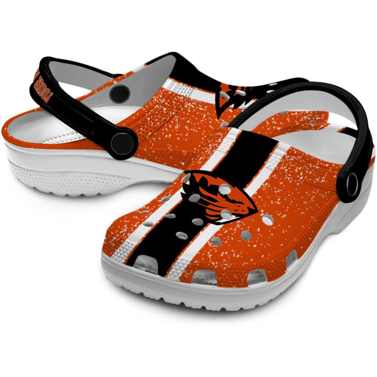 Merchidea Oregon State Beavers NCAA Sport Crocs Crocband Clogs Shoes Comfortable For Men Women and Kids