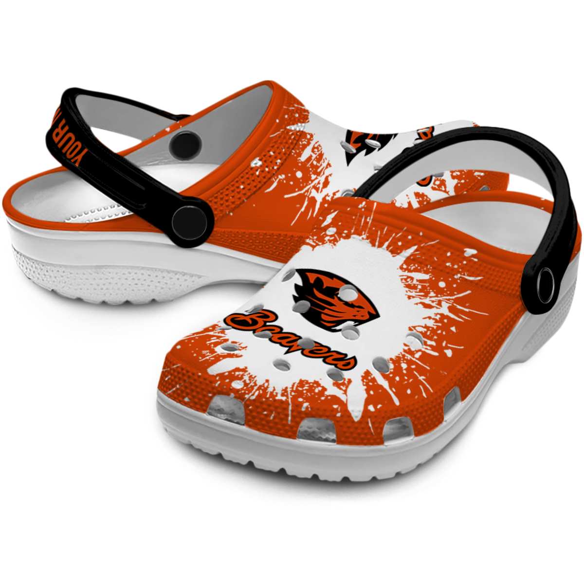 Merchidea Oregon State Beavers NCAA Sport Crocs Crocband Clogs Shoes Comfortable For Men Women and Kids