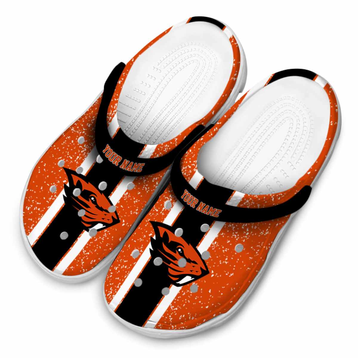 Merchidea Oregon State Beavers NCAA Sport Crocs Crocband Clogs Shoes Comfortable For Men Women and Kids