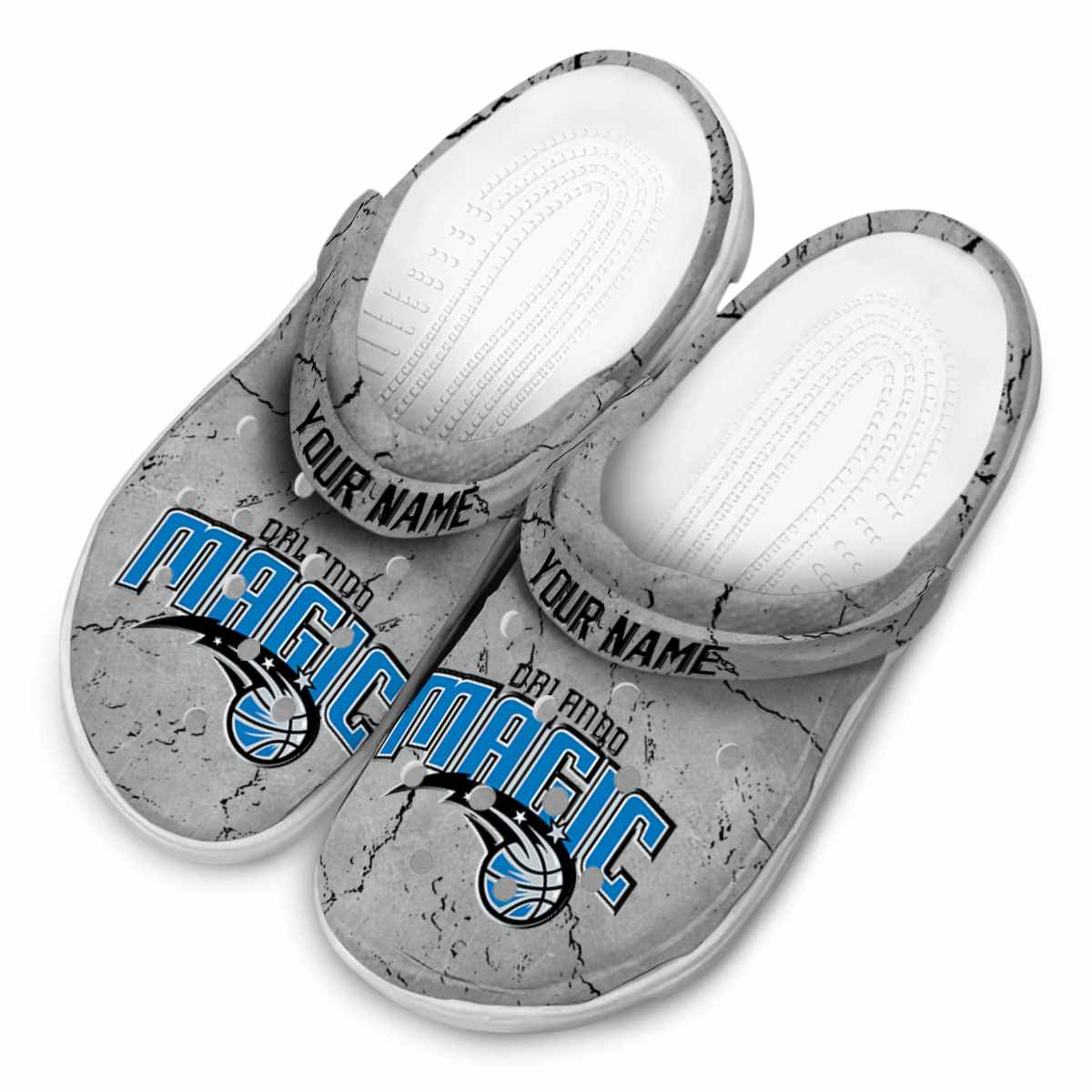 Merchidea Orlando Magic NBA Sport Crocs Crocband Clogs Shoes Comfortable For Men Women and Kids