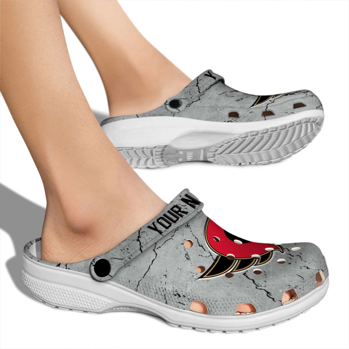 Merchidea Ottawa Senators NHL Sport Crocs Crocband Clogs Shoes Comfortable For Men Women and Kids
