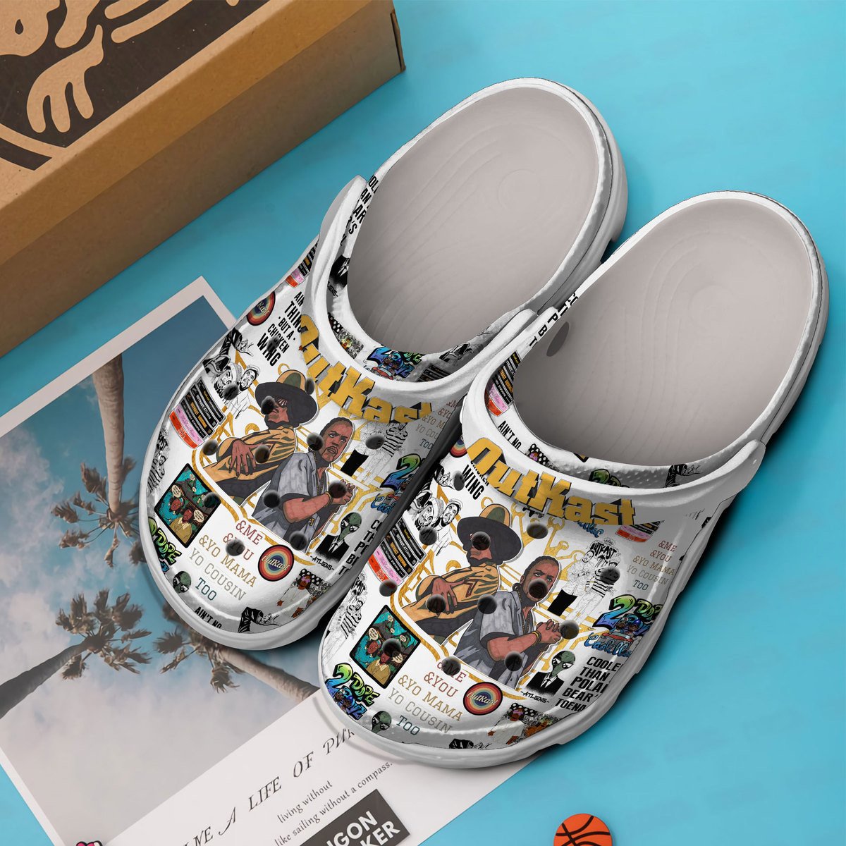 Merchidea OutKast Music Crocs Crocband Clogs Shoes Comfortable For Men Women and Kids