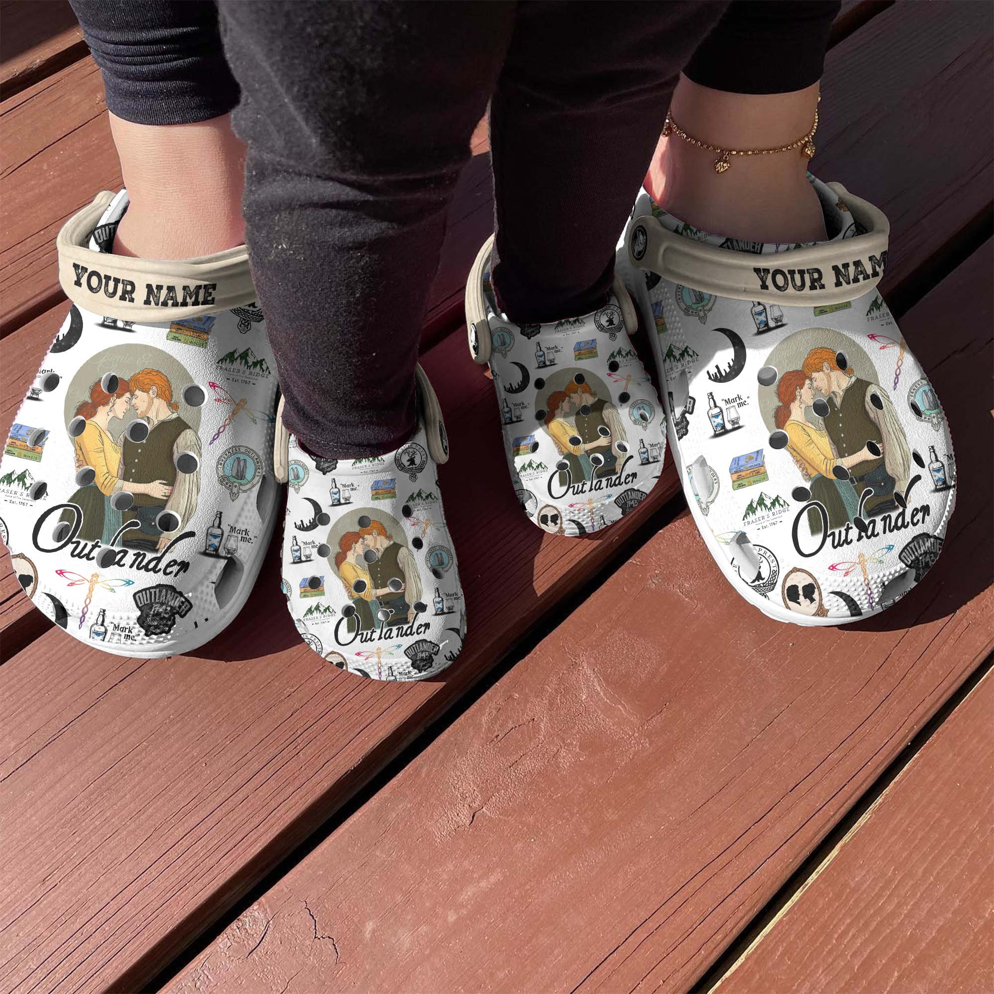 Merchidea Outlander TV Series Crocs Crocband Clogs Shoes Comfortable For Men Women and Kids