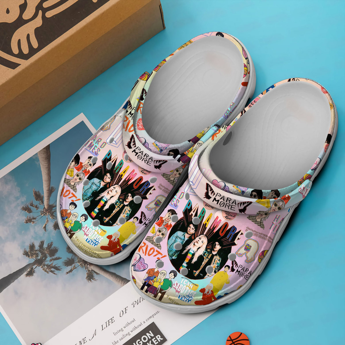 Merchidea Paramore Music Crocs Crocband Clogs Shoes Comfortable For Men Women and Kids