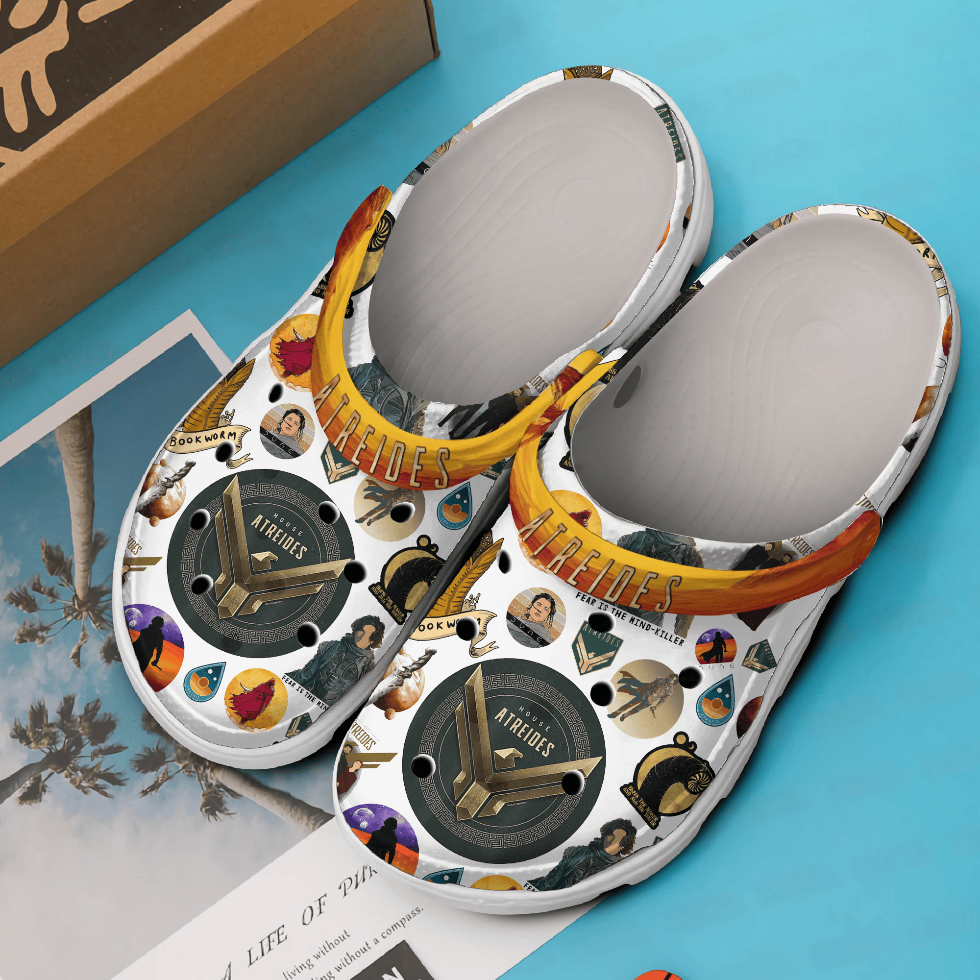 Merchidea Paul Atreides Movie Crocs Crocband Clogs Shoes Comfortable For Men Women and Kids