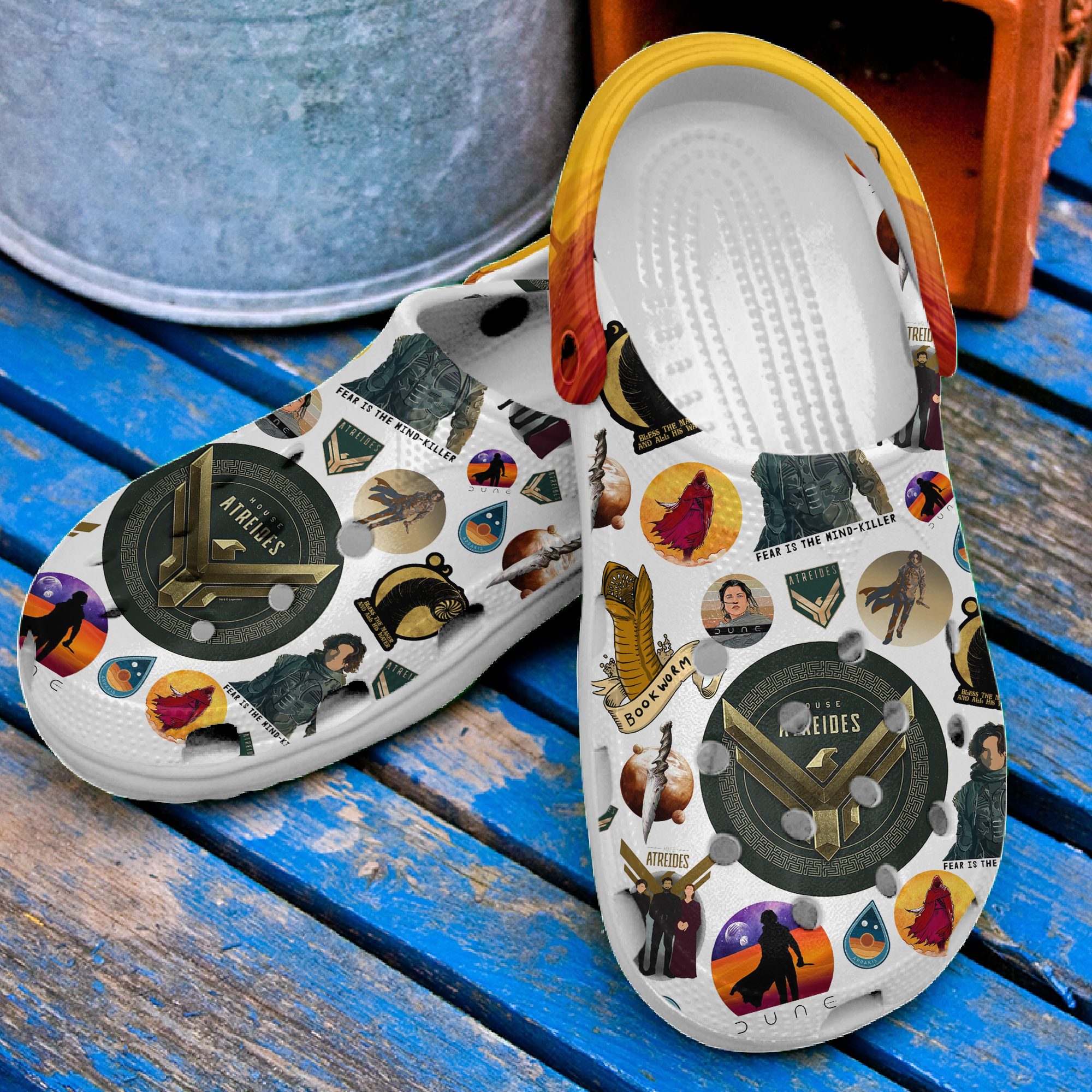 Merchidea Paul Atreides Movie Crocs Crocband Clogs Shoes Comfortable For Men Women and Kids