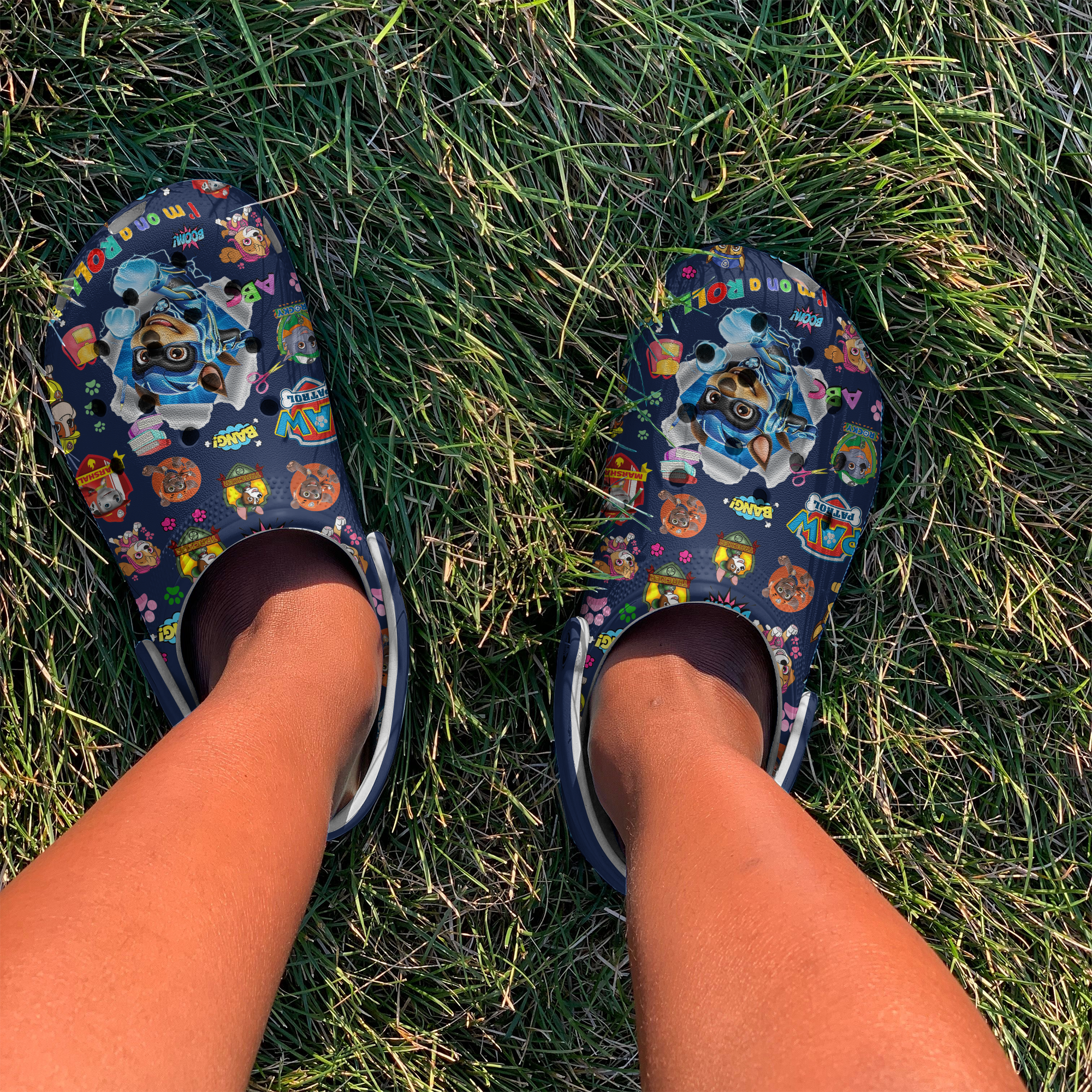 Merchidea PAW Patrol Cartoon Crocs Crocband Clogs Shoes Comfortable For Men Women and Kids