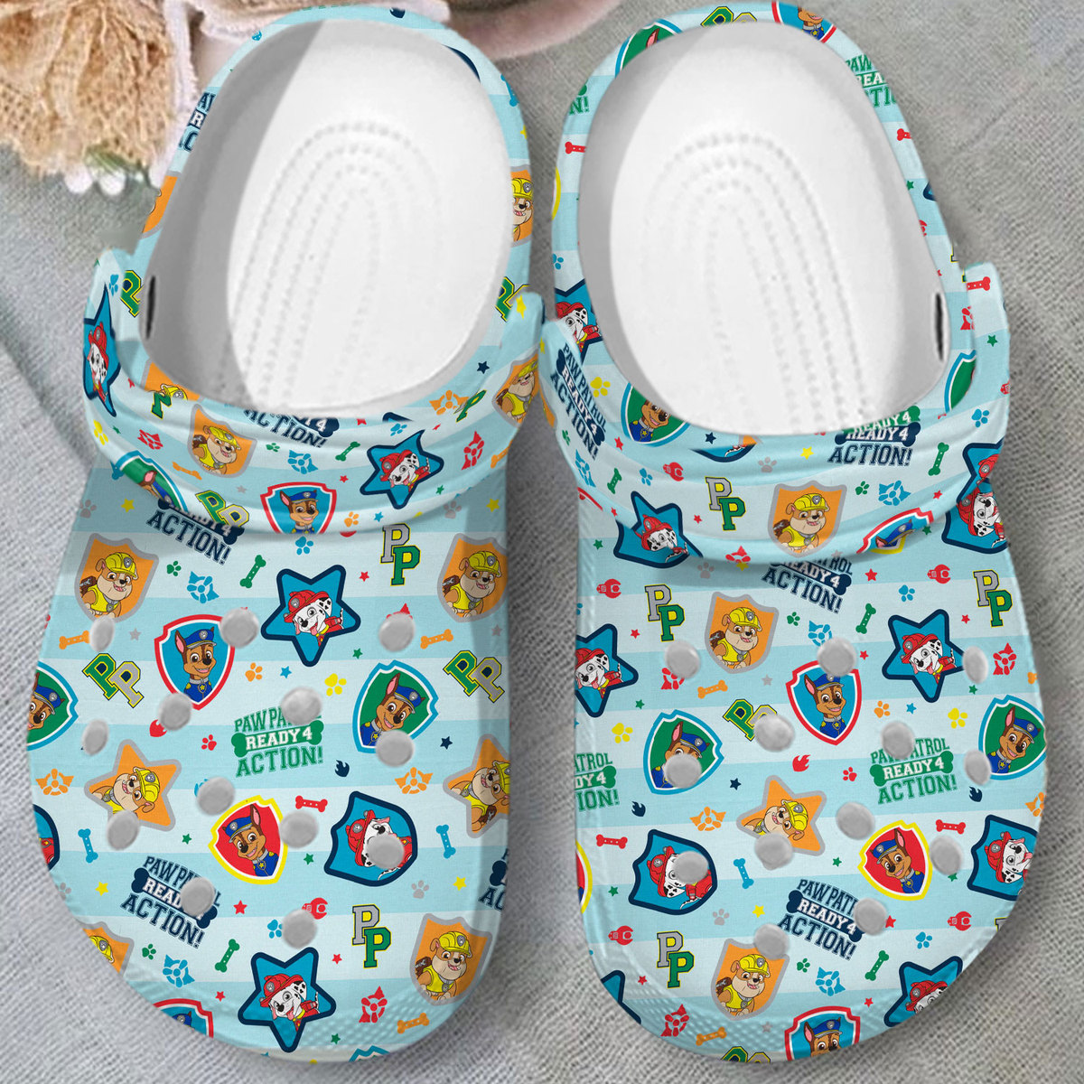 Merchidea Paw Patrol Movie Crocs Crocband Clogs Shoes Comfortable For Men Women and Kids