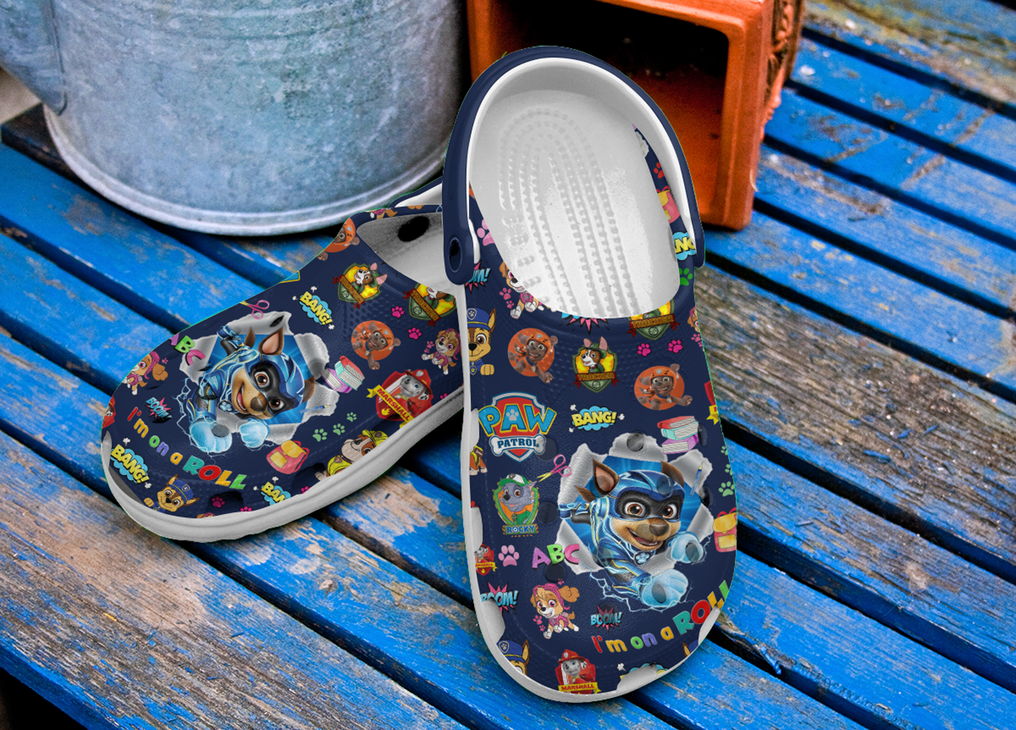 Merchidea PAW Patrol Movie Crocs Crocband Clogs Shoes Comfortable For Men Women and Kids