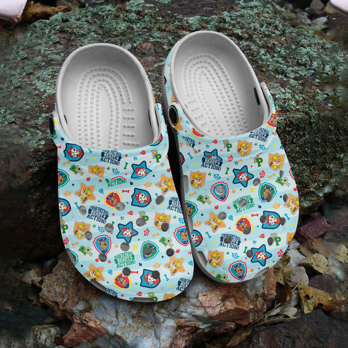 Merchidea Paw Patrol Movie Crocs Crocband Clogs Shoes Comfortable For Men Women and Kids