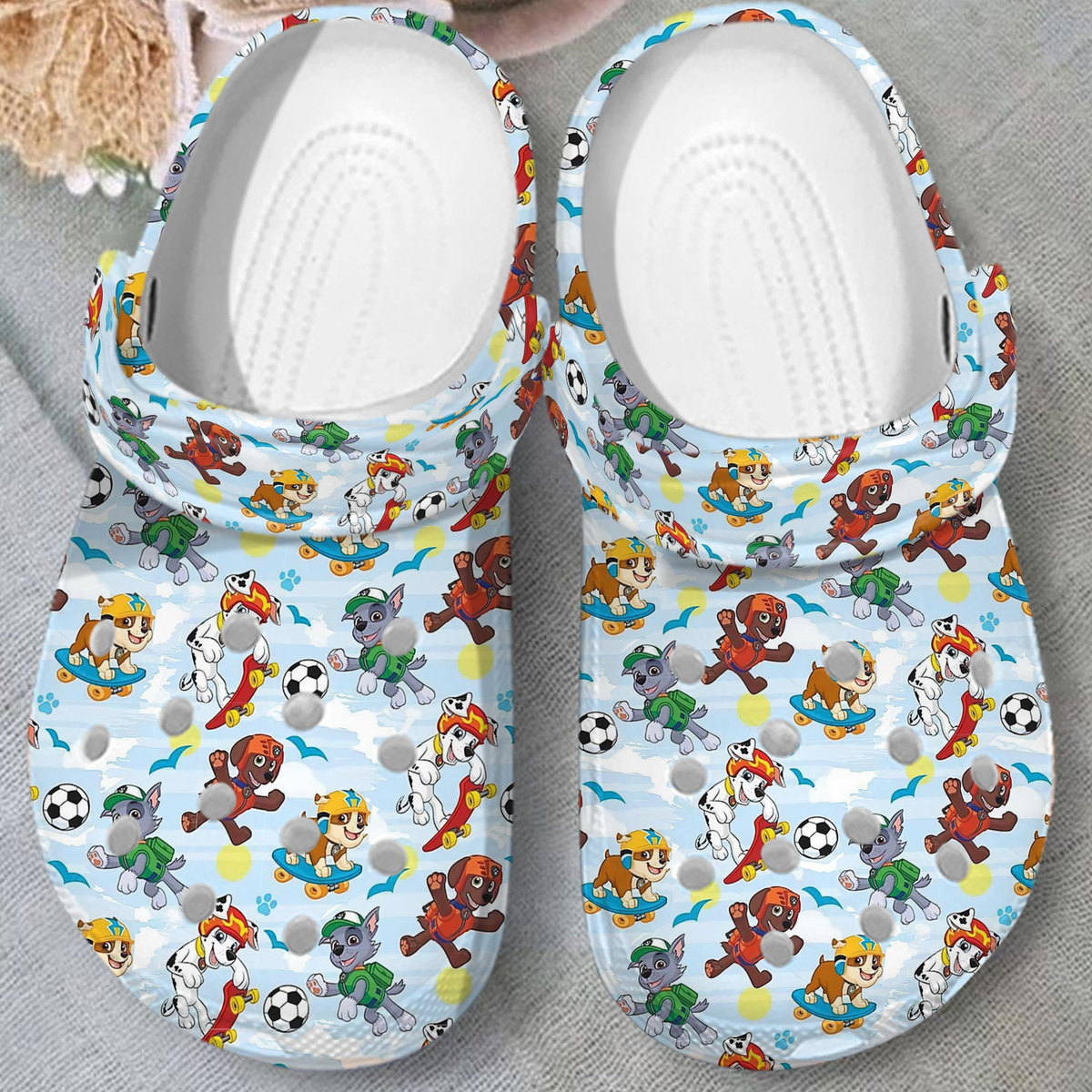 Merchidea Paw Patrol Movie Crocs Crocband Clogs Shoes Comfortable For Men Women and Kids
