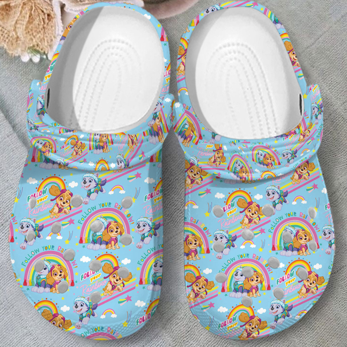 Merchidea Paw Patrol Movie Crocs Crocband Clogs Shoes Comfortable For Men Women and Kids