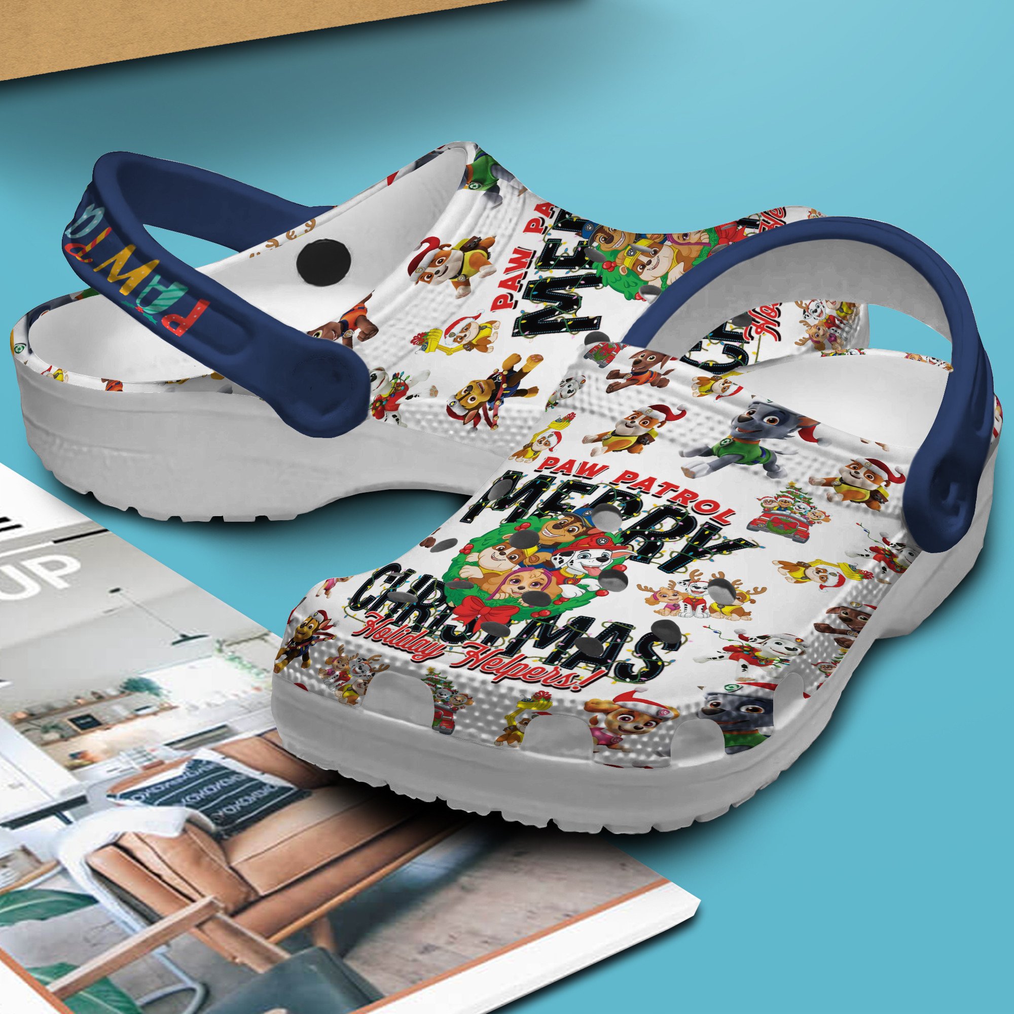 Merchidea PAW Patrol TV Series Crocs Crocband Clogs Shoes Comfortable For Men Women and Kids