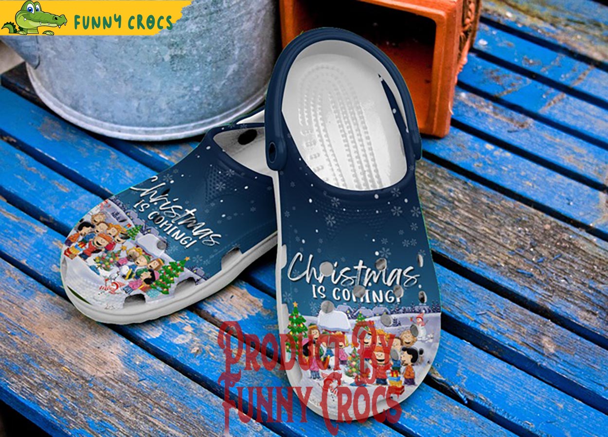 Merchidea Peanuts And Snoopy Cartoon Christmas Crocs Crocband Clogs Shoes Comfortable For Men Women and Kids