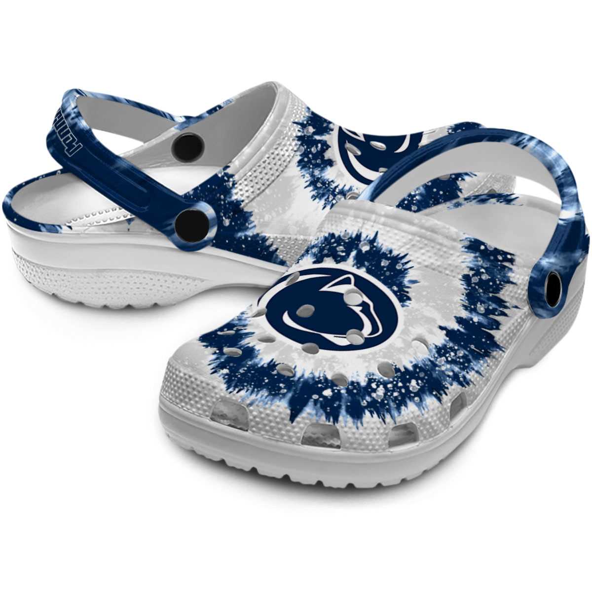 Merchidea Penn State Nittany Lions NCAA Sport Crocs Crocband Clogs Shoes Comfortable For Men Women and Kids