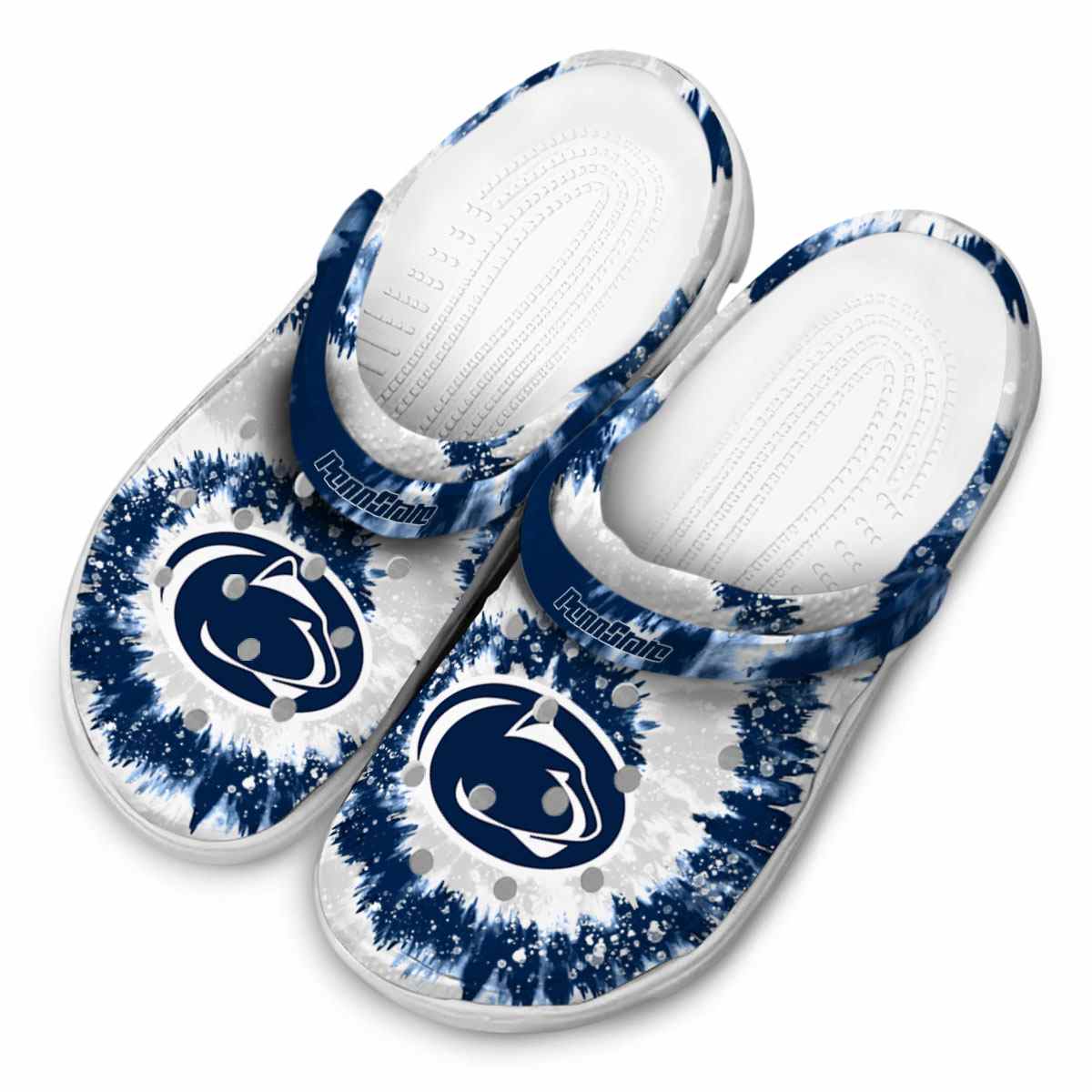 Merchidea Penn State Nittany Lions NCAA Sport Crocs Crocband Clogs Shoes Comfortable For Men Women and Kids